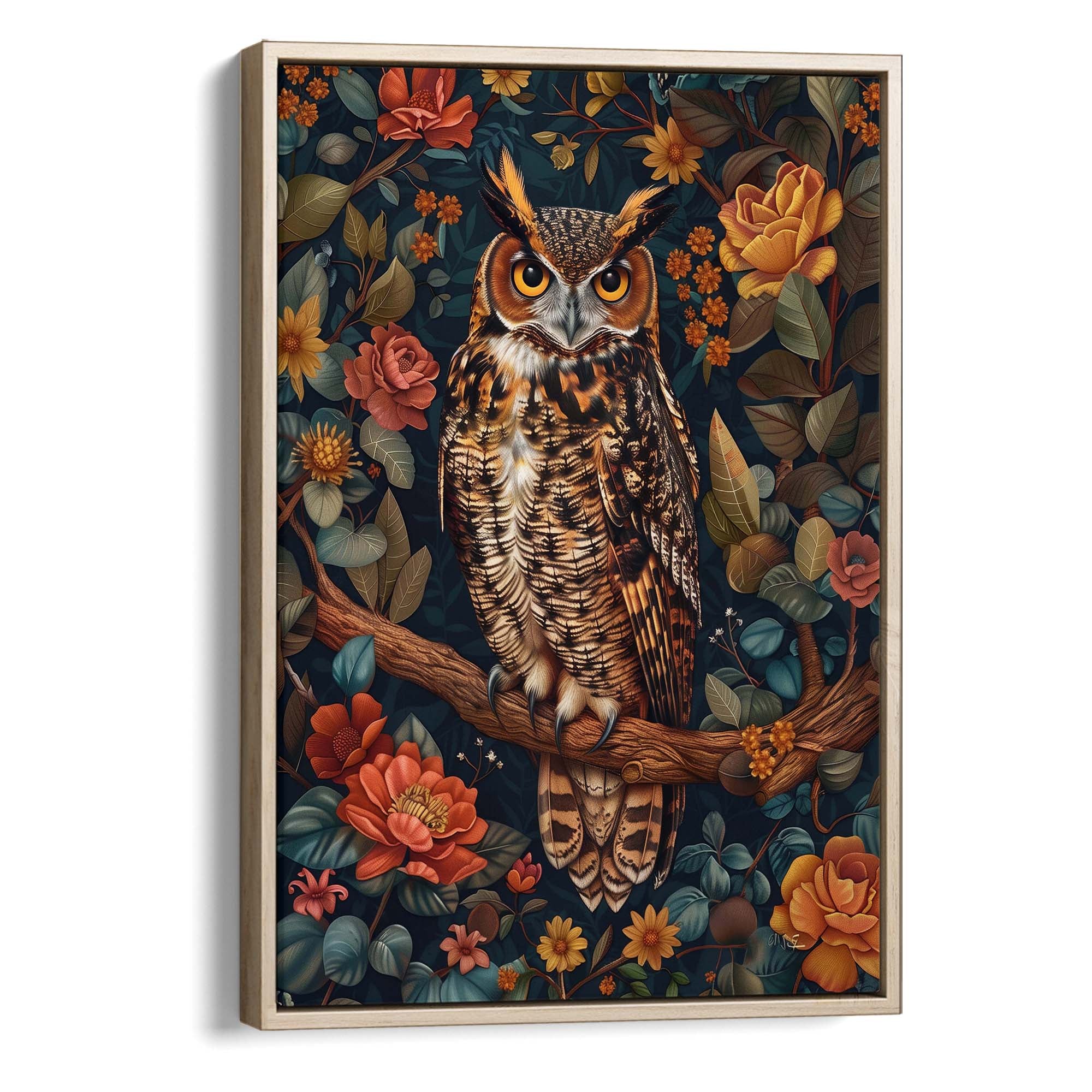 Midsummer Owl Canvas Print