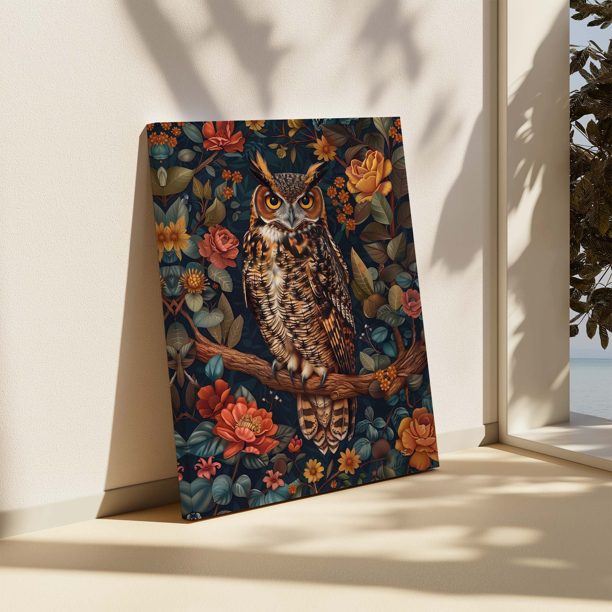 Midsummer Owl Canvas Print