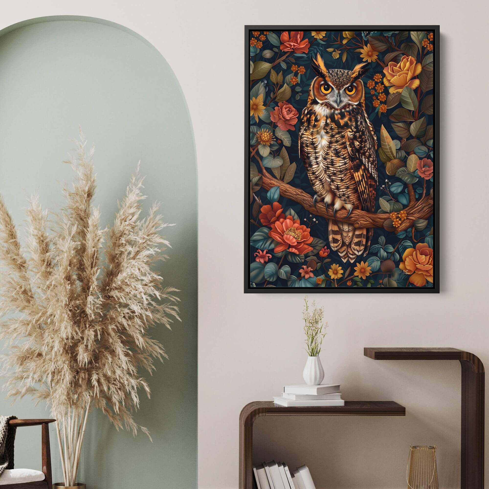 Midsummer Owl Canvas Print