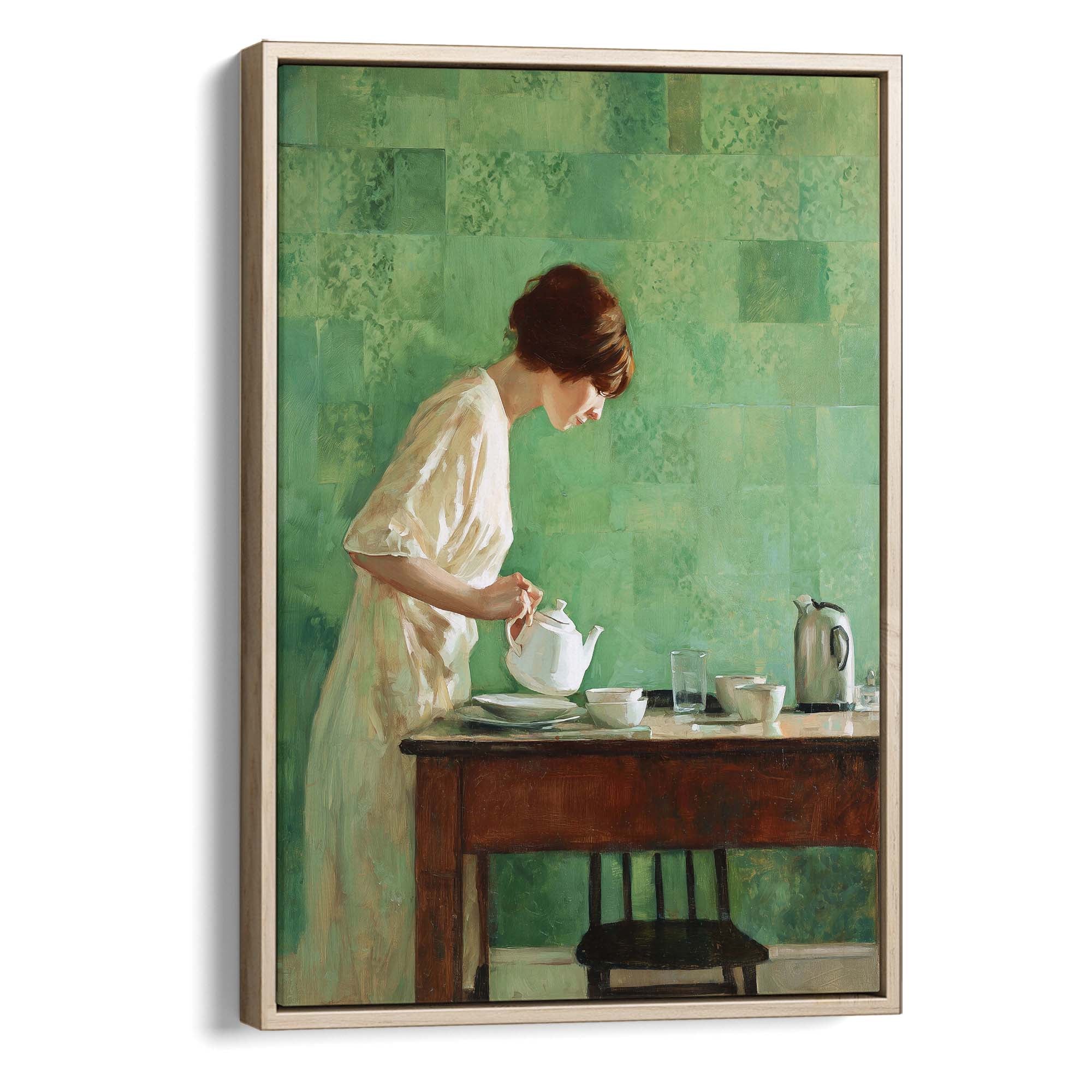 Morning Tea Ritual Canvas Print