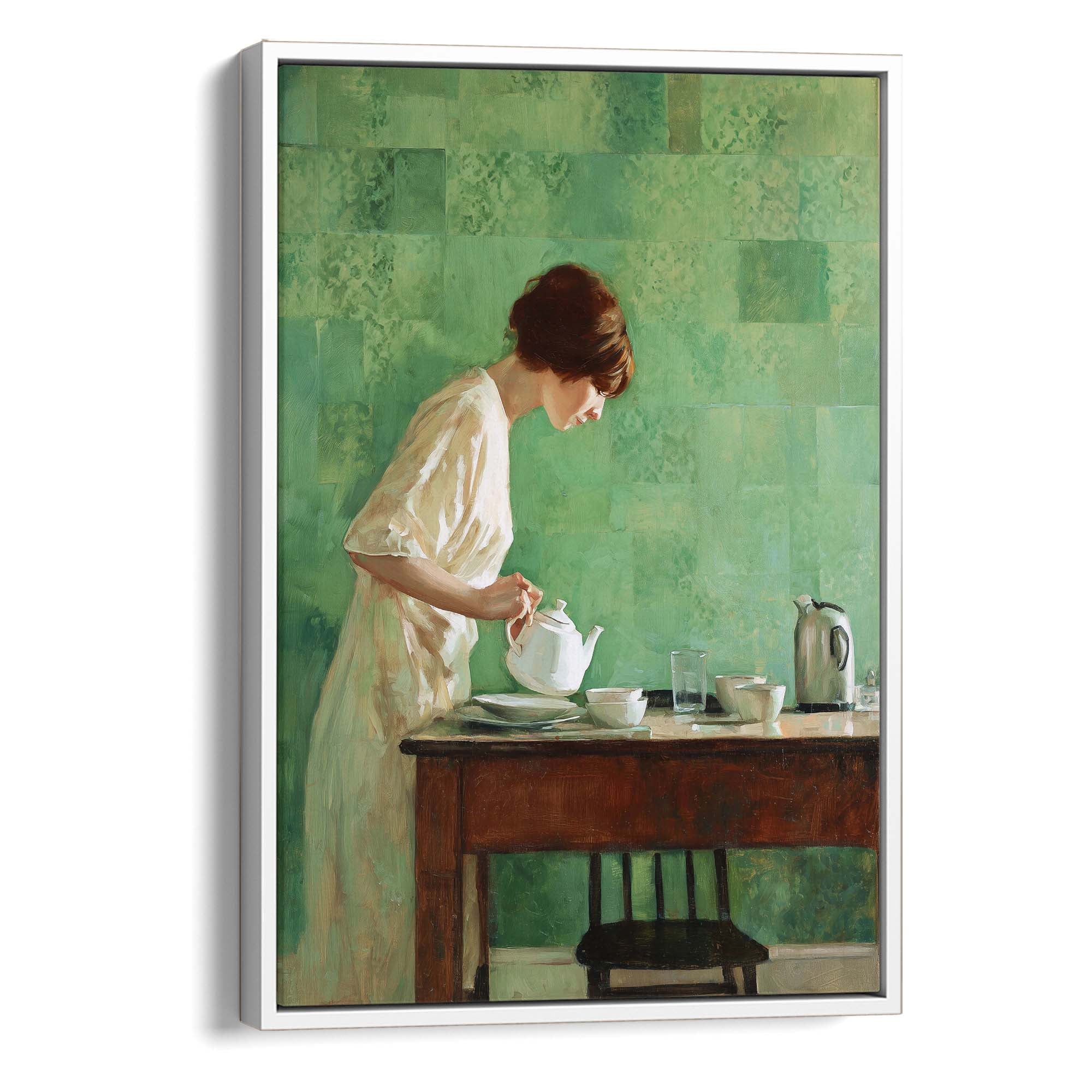 Morning Tea Ritual Canvas Print
