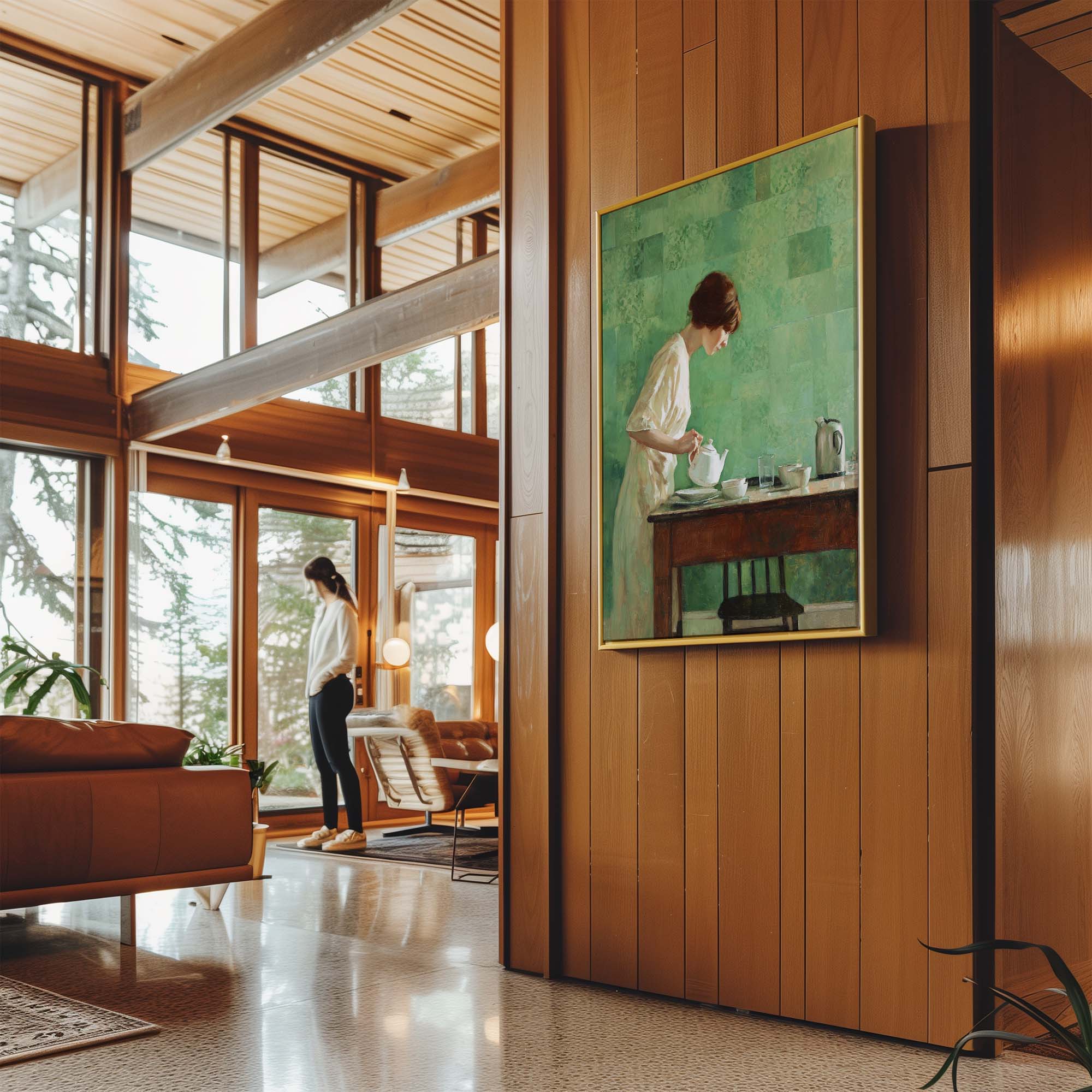 Morning Tea Ritual Canvas Print