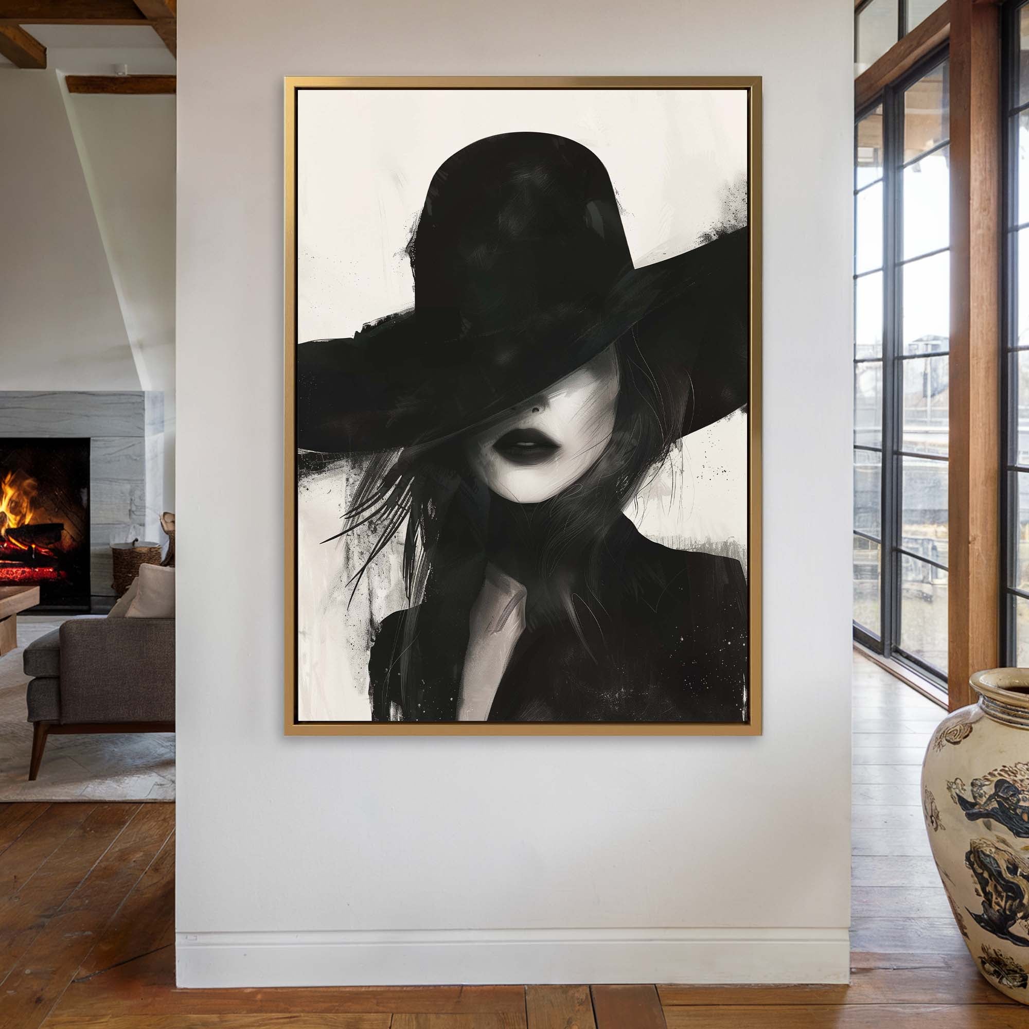 Noir Femme Canvas Print