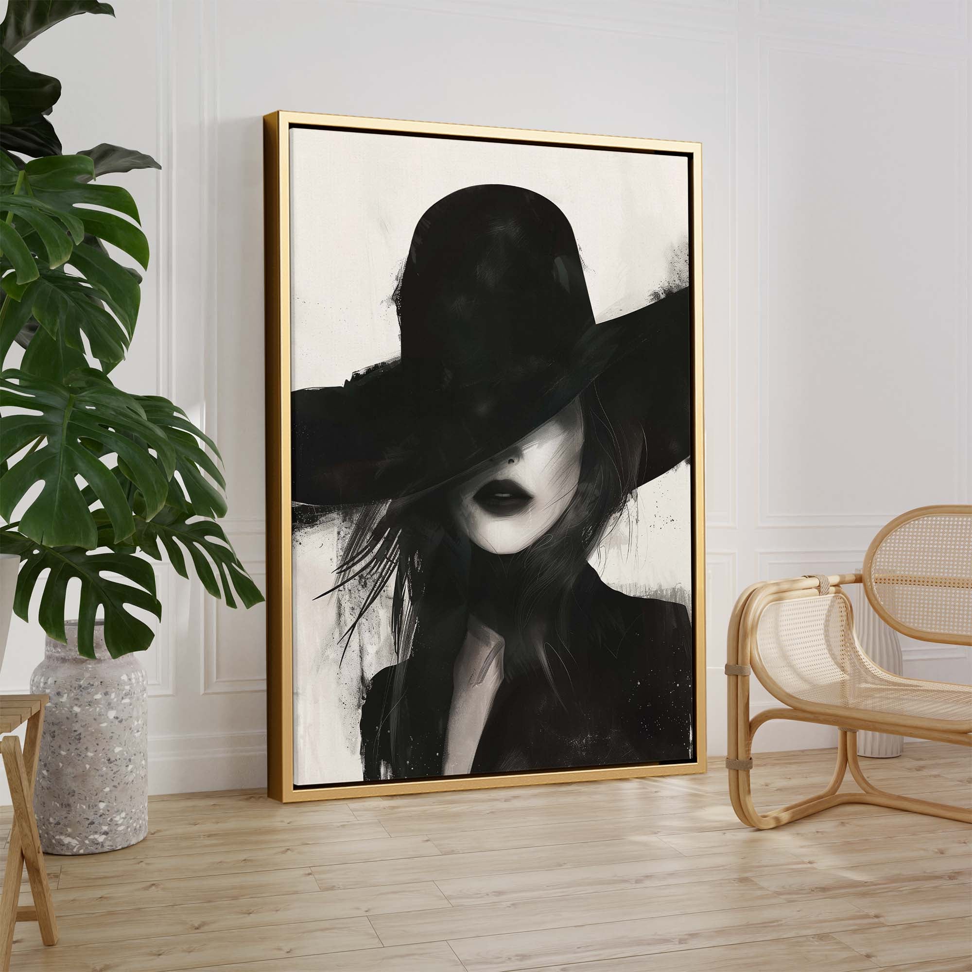 Noir Femme Canvas Print