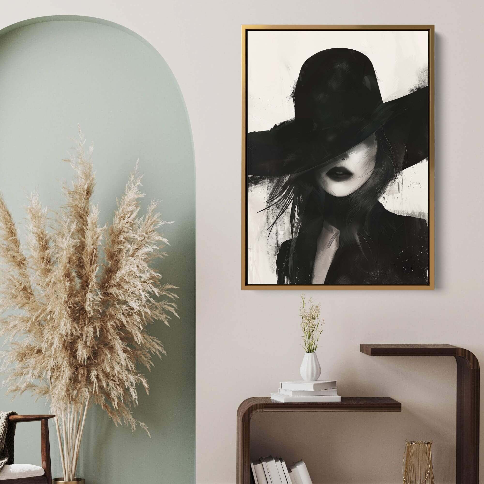 Noir Femme Canvas Print