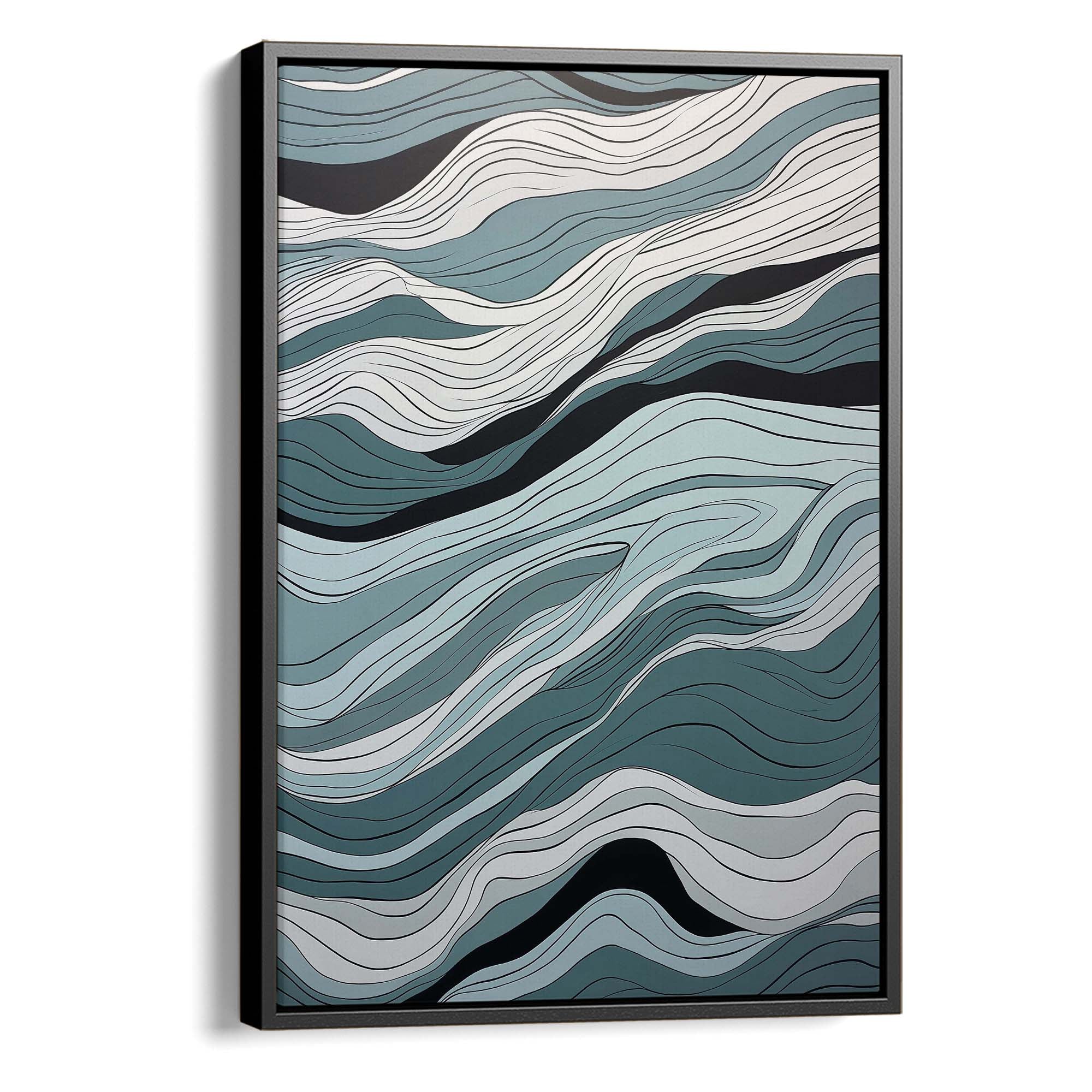 Ocean Currents Waveform Canvas Print