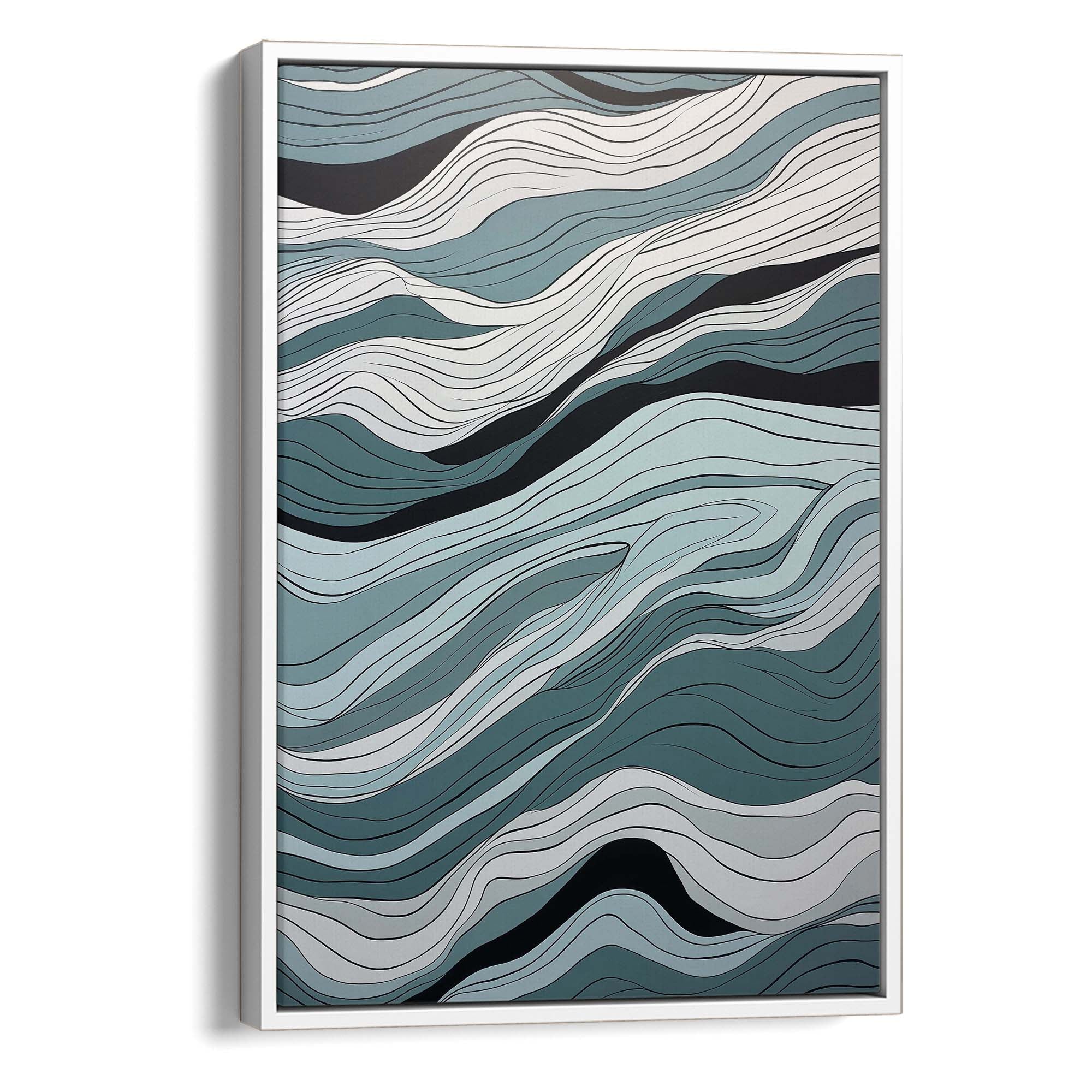 Ocean Currents Waveform Canvas Print