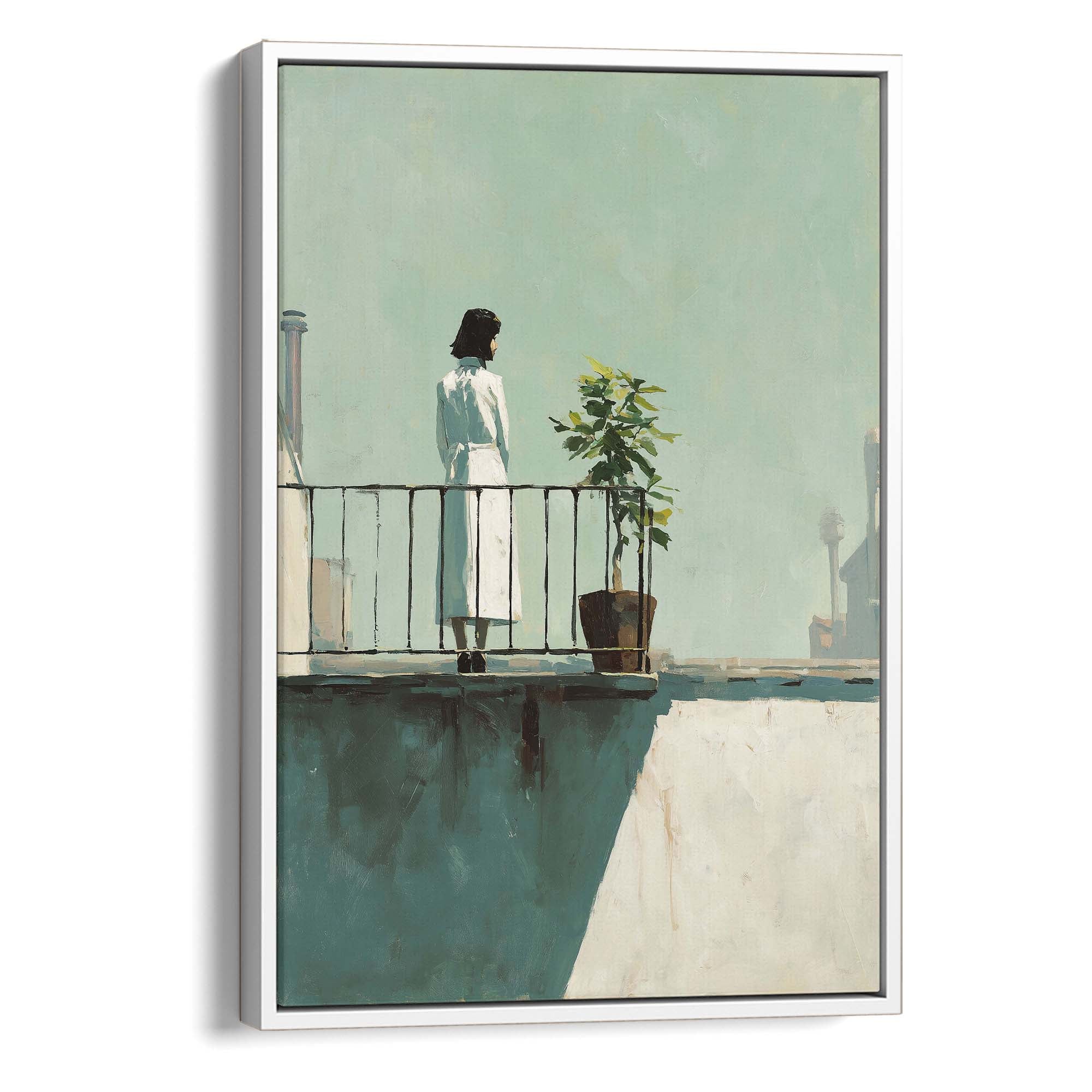 Pale Sky and Shadows Canvas Print Canvas Art Wildfrog Art
