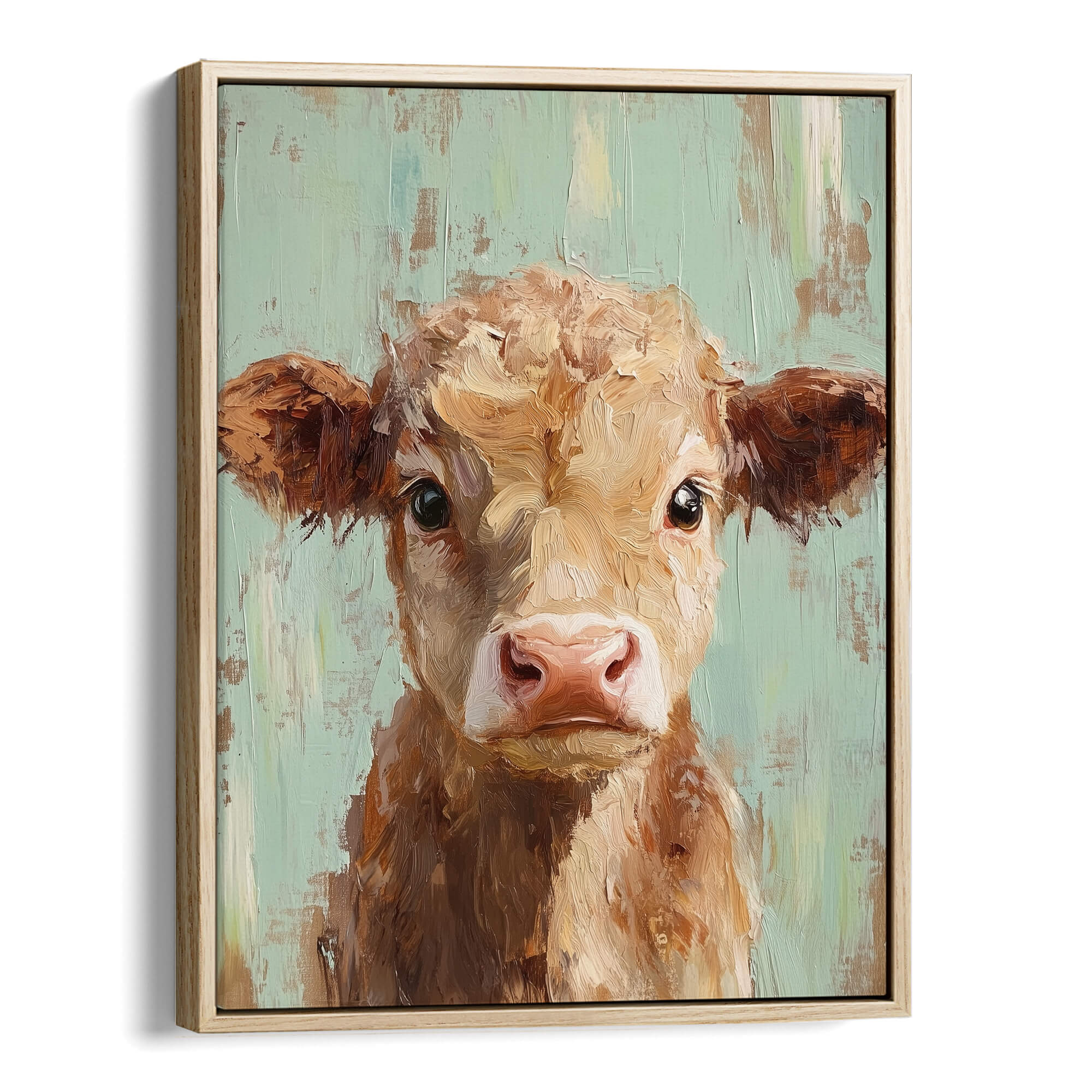 Pastel Calf Canvas Print Canvas Art Wildfrog Art