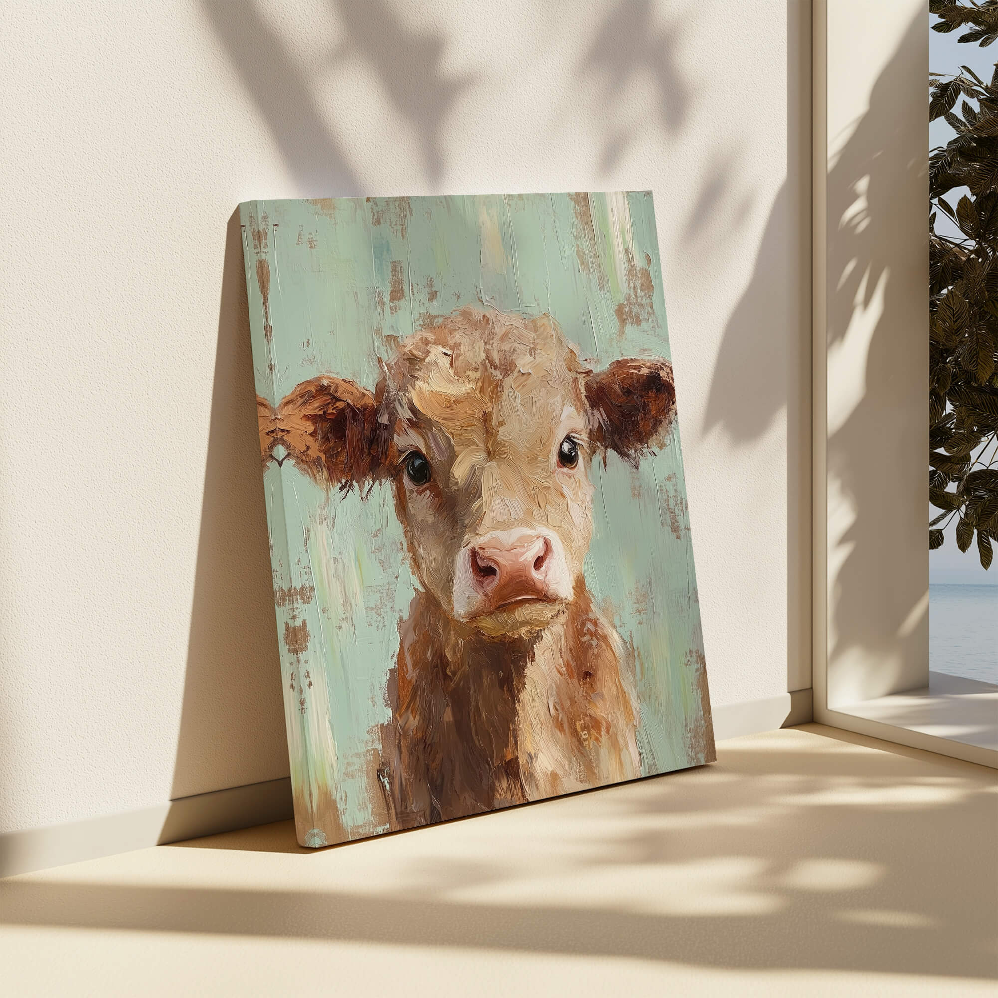 Pastel Calf Canvas Print Canvas Art Wildfrog Art