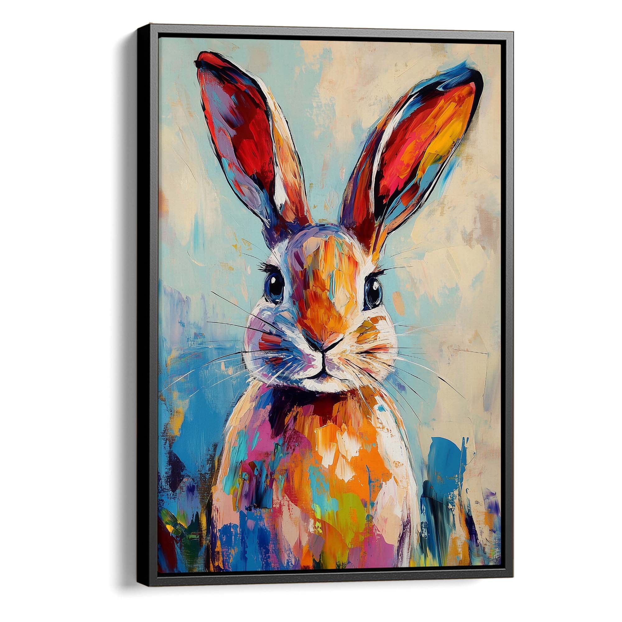 Patchwork Bunny Canvas Print Canvas Art Wildfrog Art