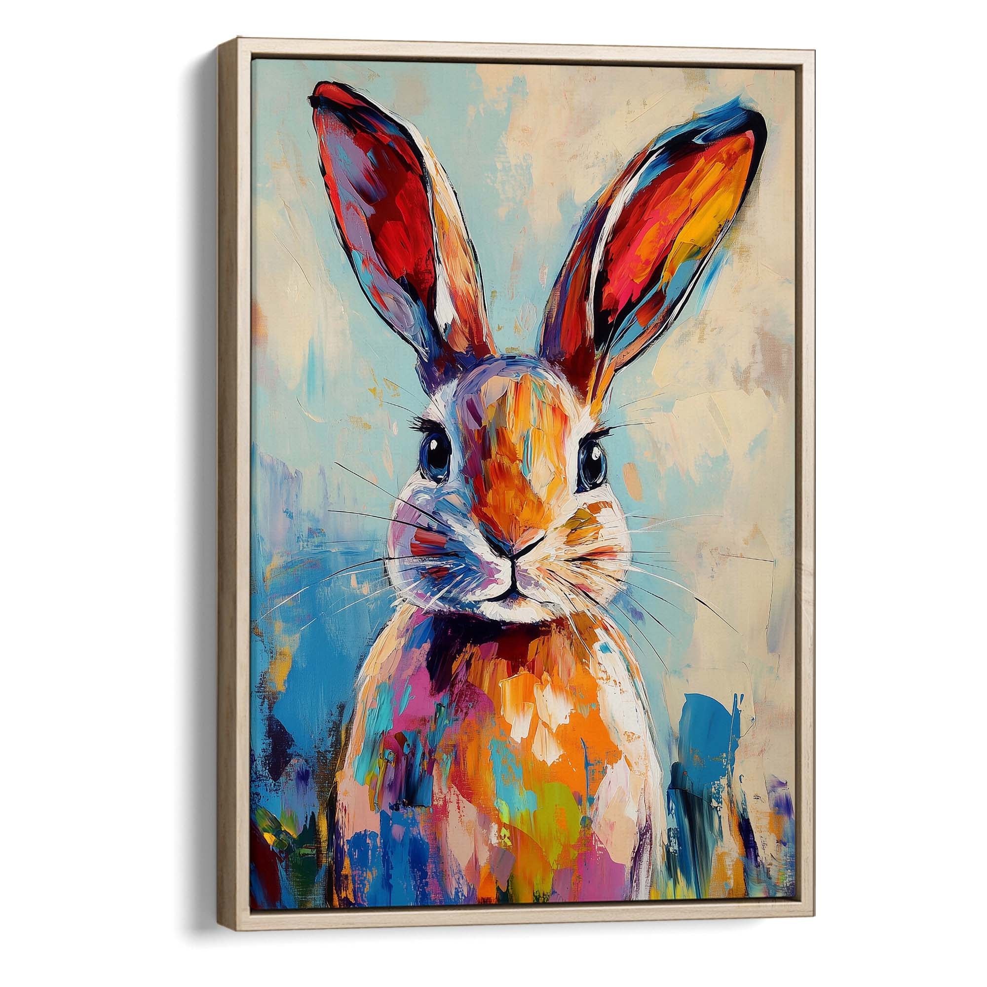 Patchwork Bunny Canvas Print Canvas Art Wildfrog Art