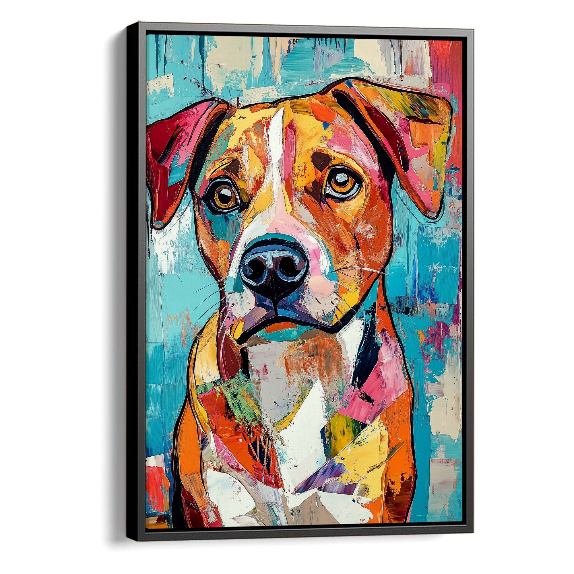 Patchwork Dog Canvas Print Canvas Art Wildfrog Art