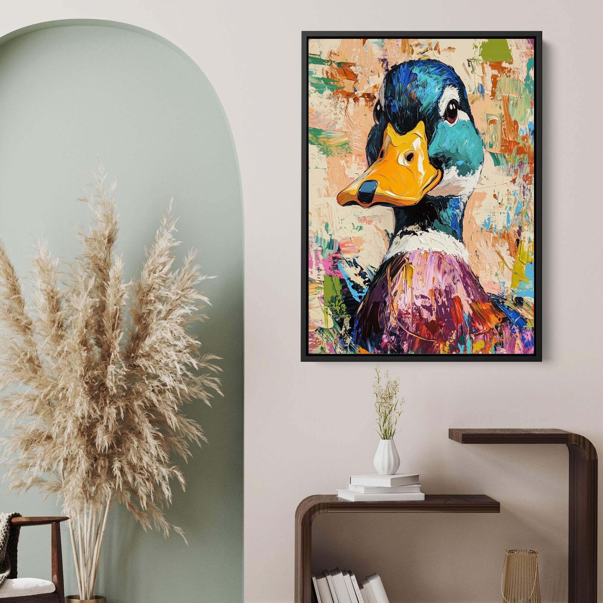 Patchwork Duck Canvas Print Canvas Art Wildfrog Art