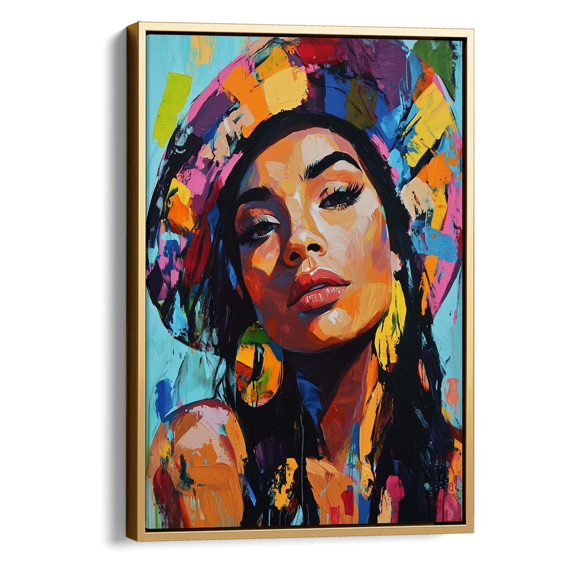 Patchwork Fashionista Canvas Print Canvas Art Wildfrog Art