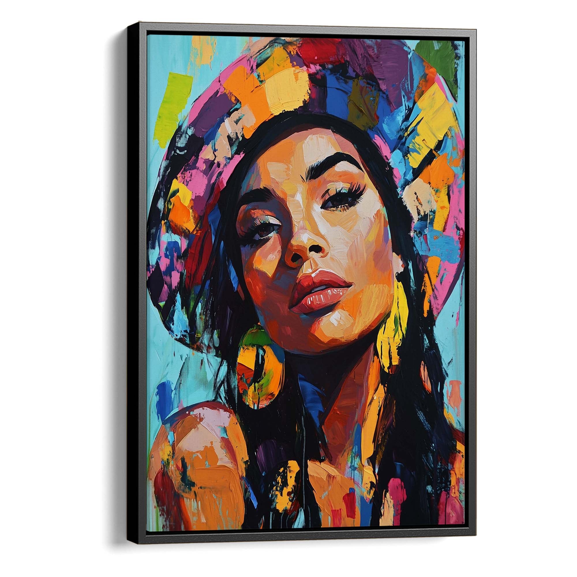 Patchwork Fashionista Canvas Print Canvas Art Wildfrog Art