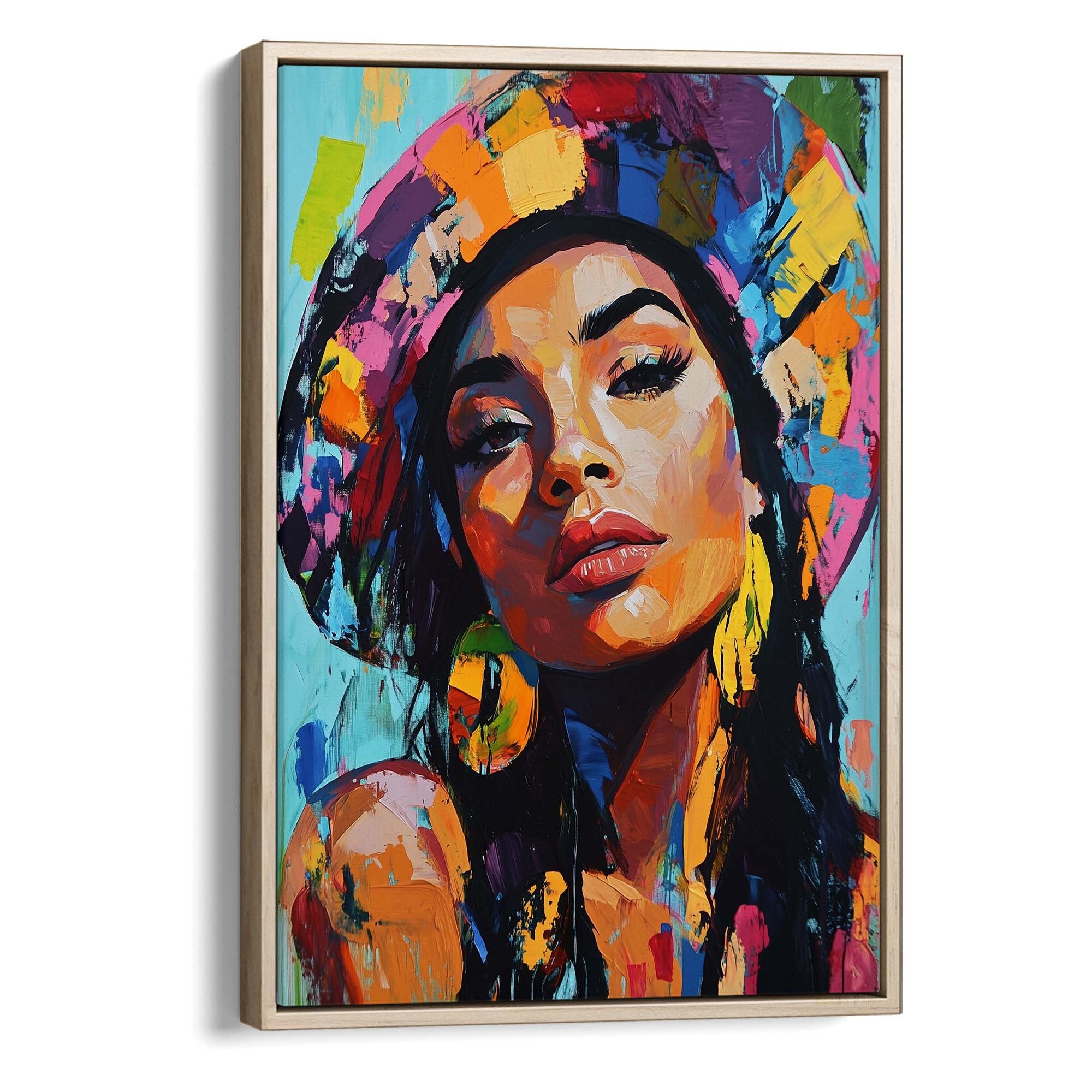 Patchwork Fashionista Canvas Print Canvas Art Wildfrog Art