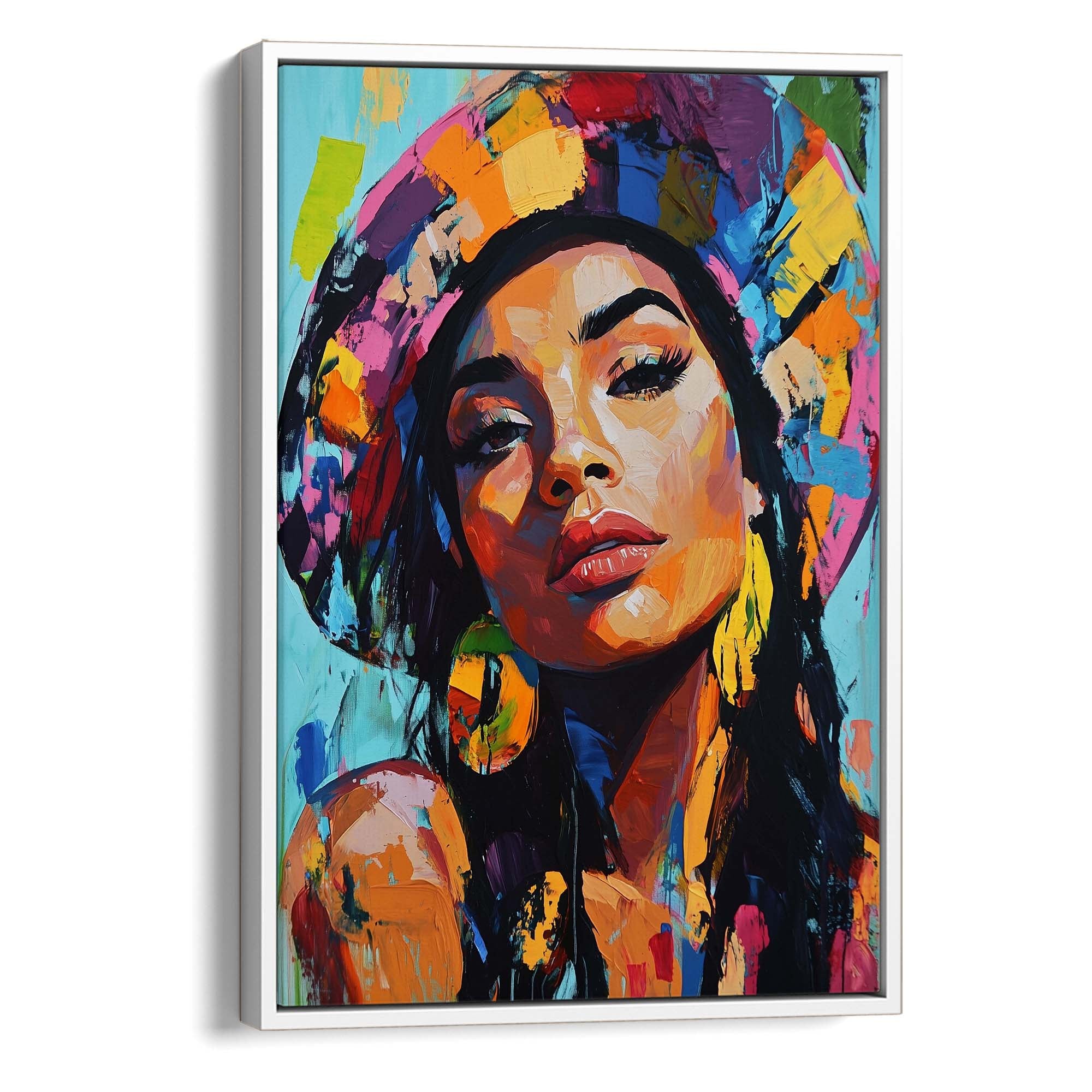 Patchwork Fashionista Canvas Print Canvas Art Wildfrog Art
