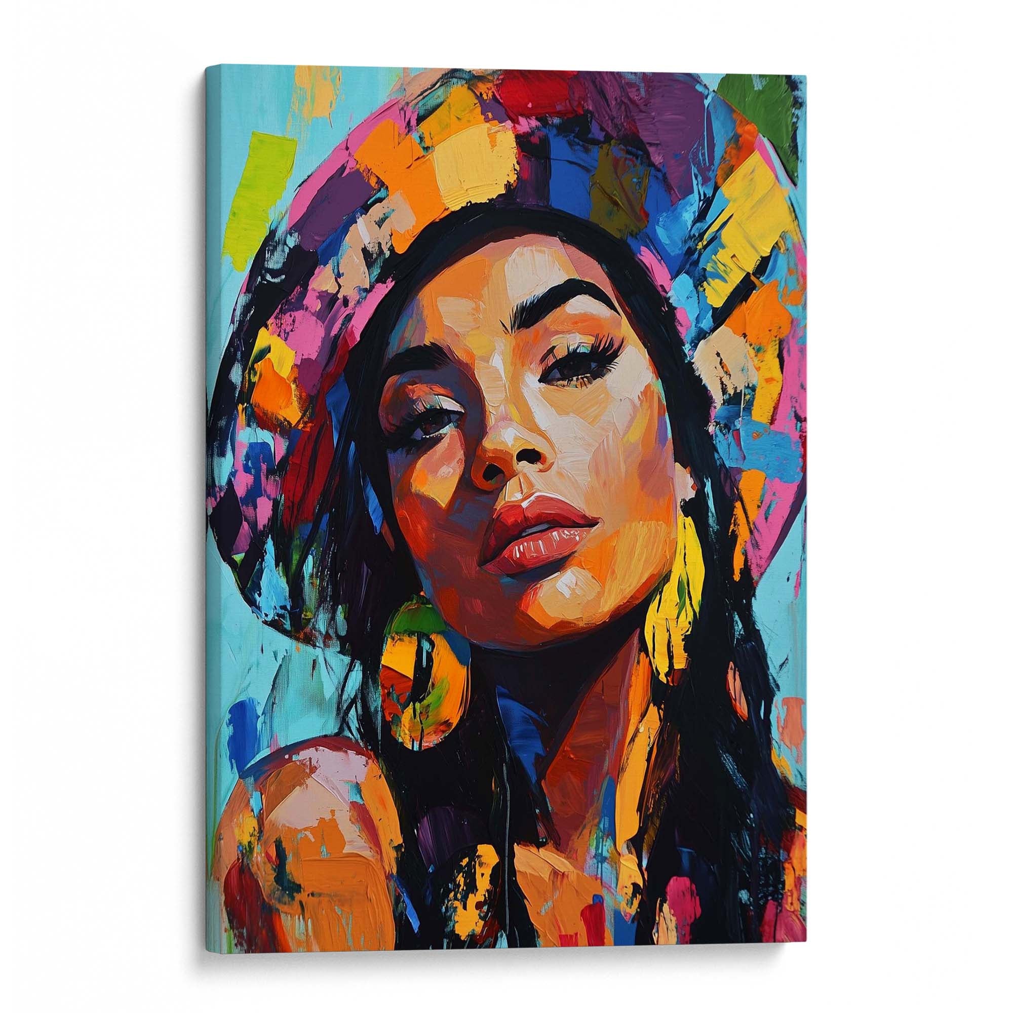 Patchwork Fashionista Canvas Print Canvas Art Wildfrog Art