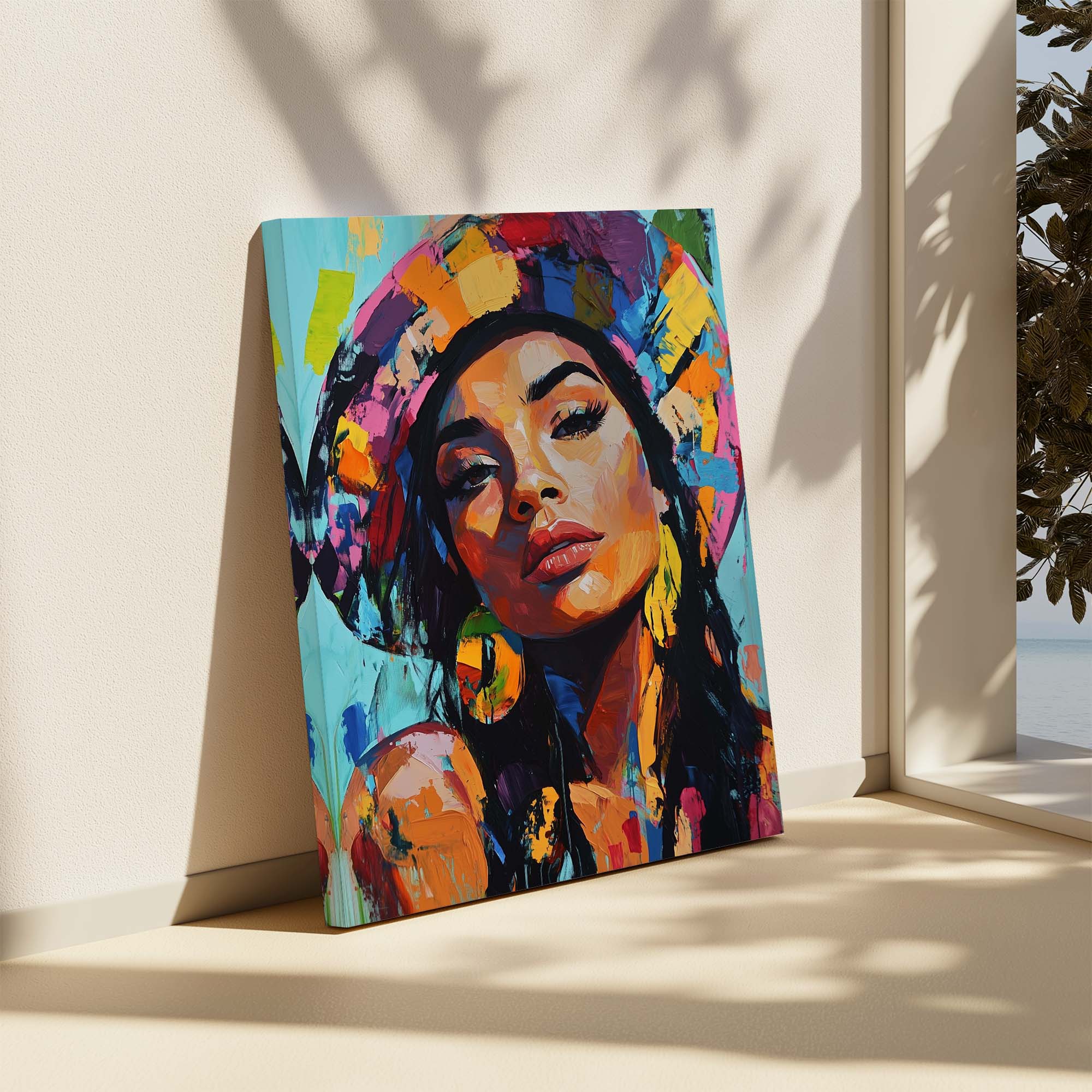 Patchwork Fashionista Canvas Print Canvas Art Wildfrog Art