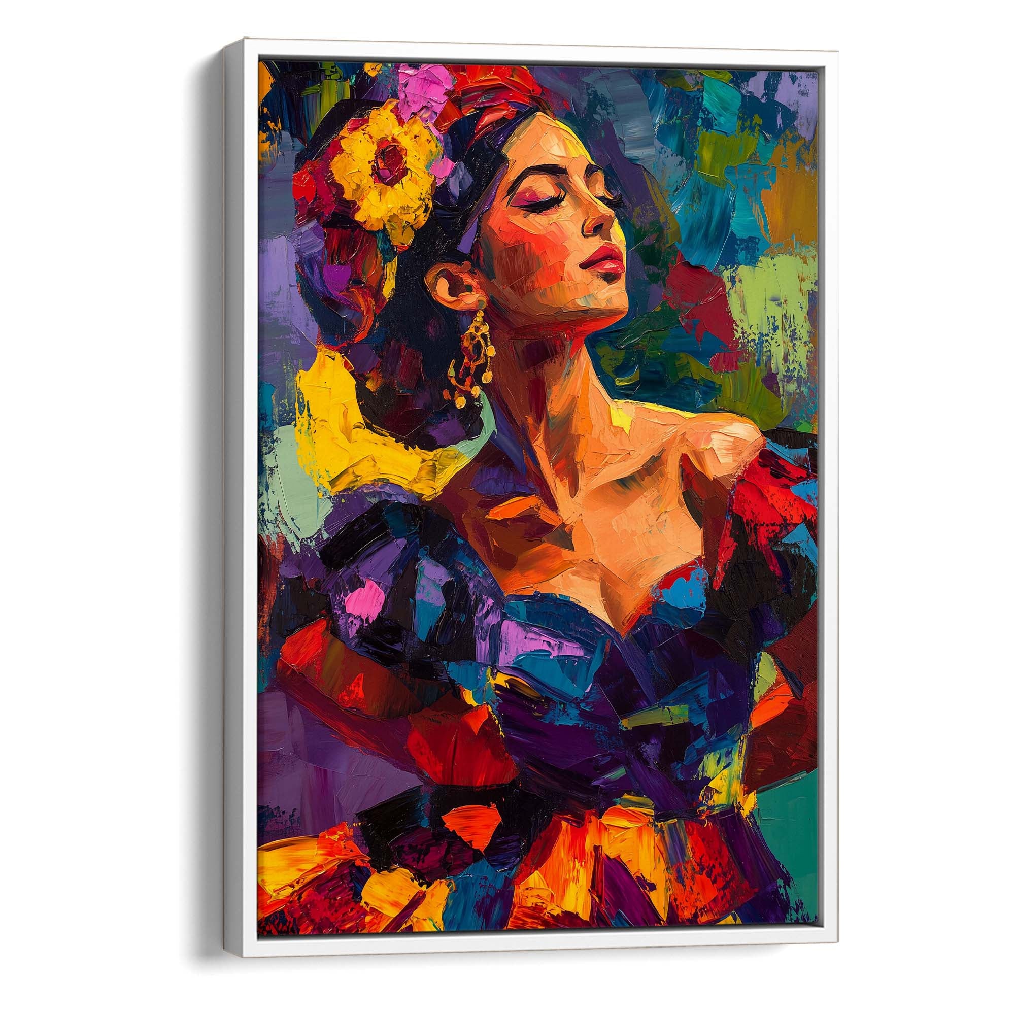 Patchwork Lady Canvas Print Canvas Art Wildfrog Art
