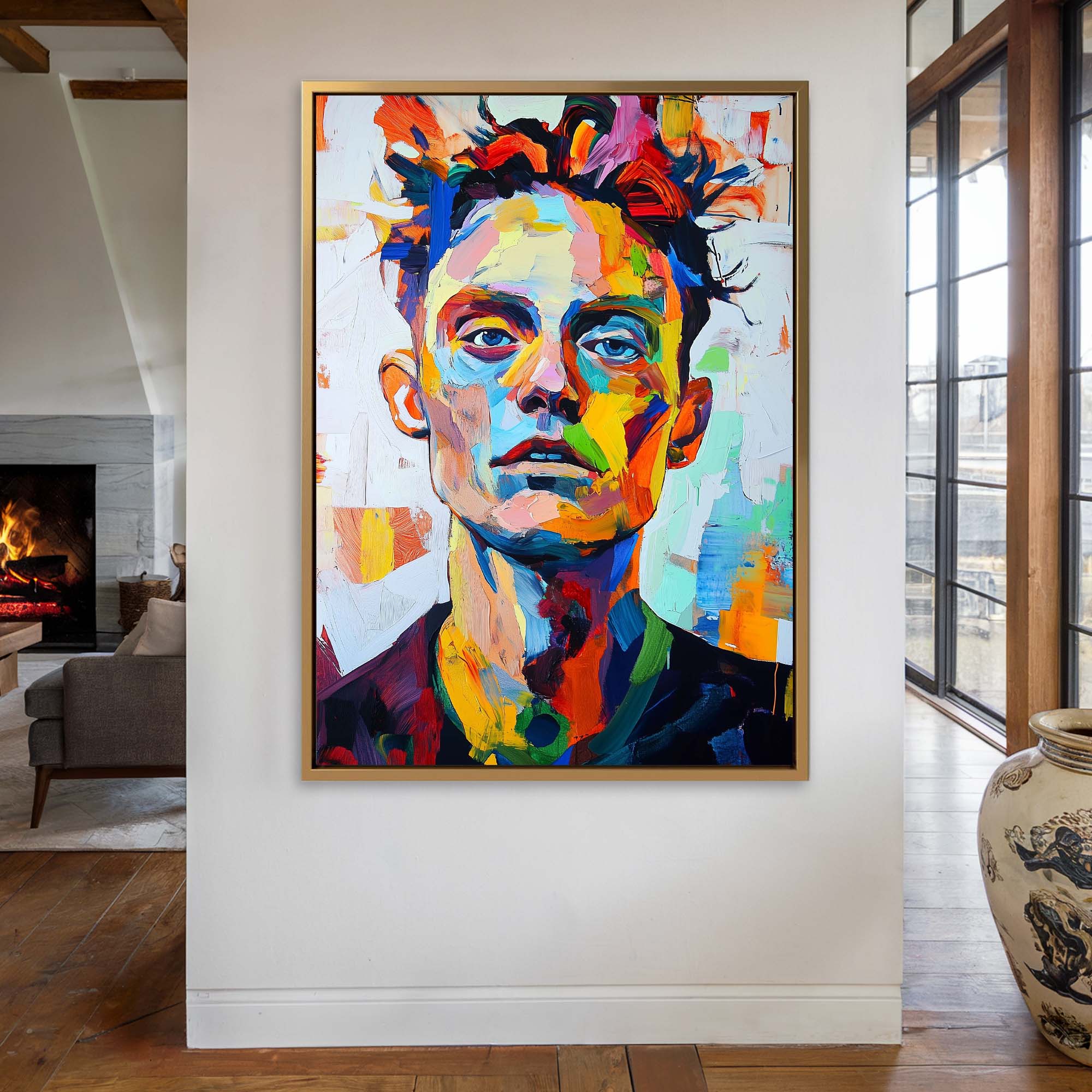 Patchwork Portrait Canvas Print Canvas Art Wildfrog Art