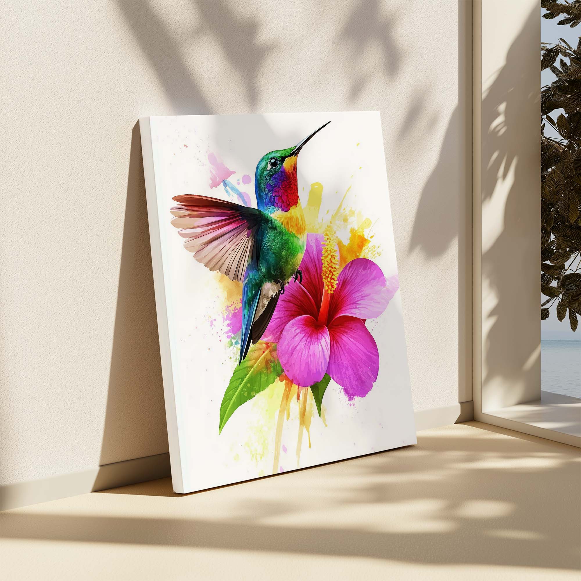 Rainbow Hummingbird No.1 Canvas Print