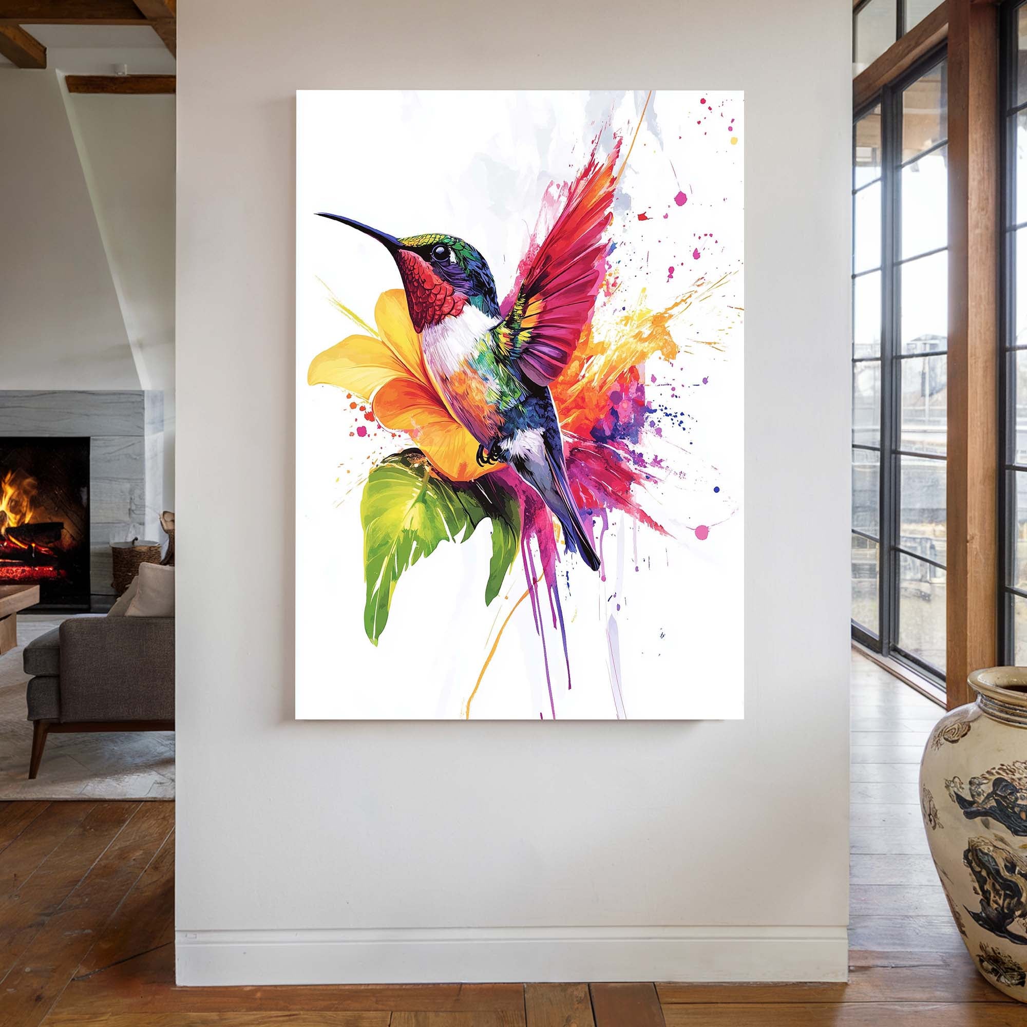 Rainbow Hummingbird No.2 Canvas Print