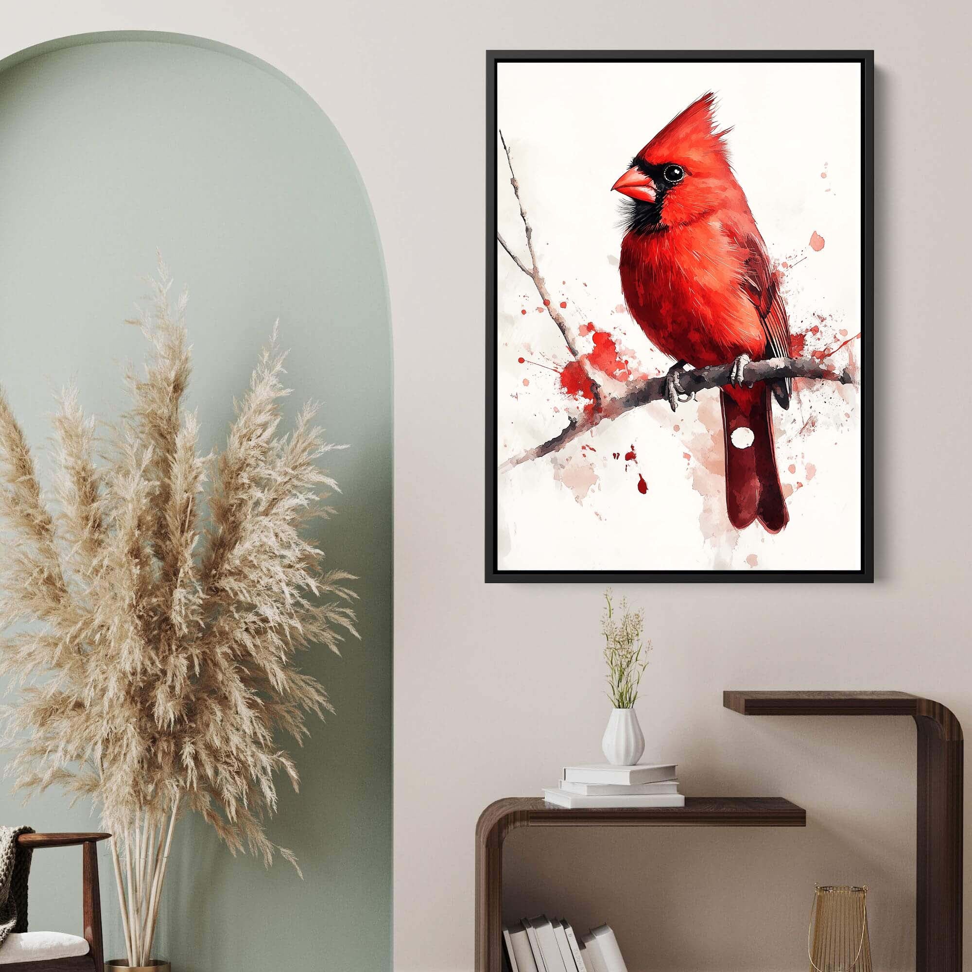 Red Branch Cardinal Canvas Print