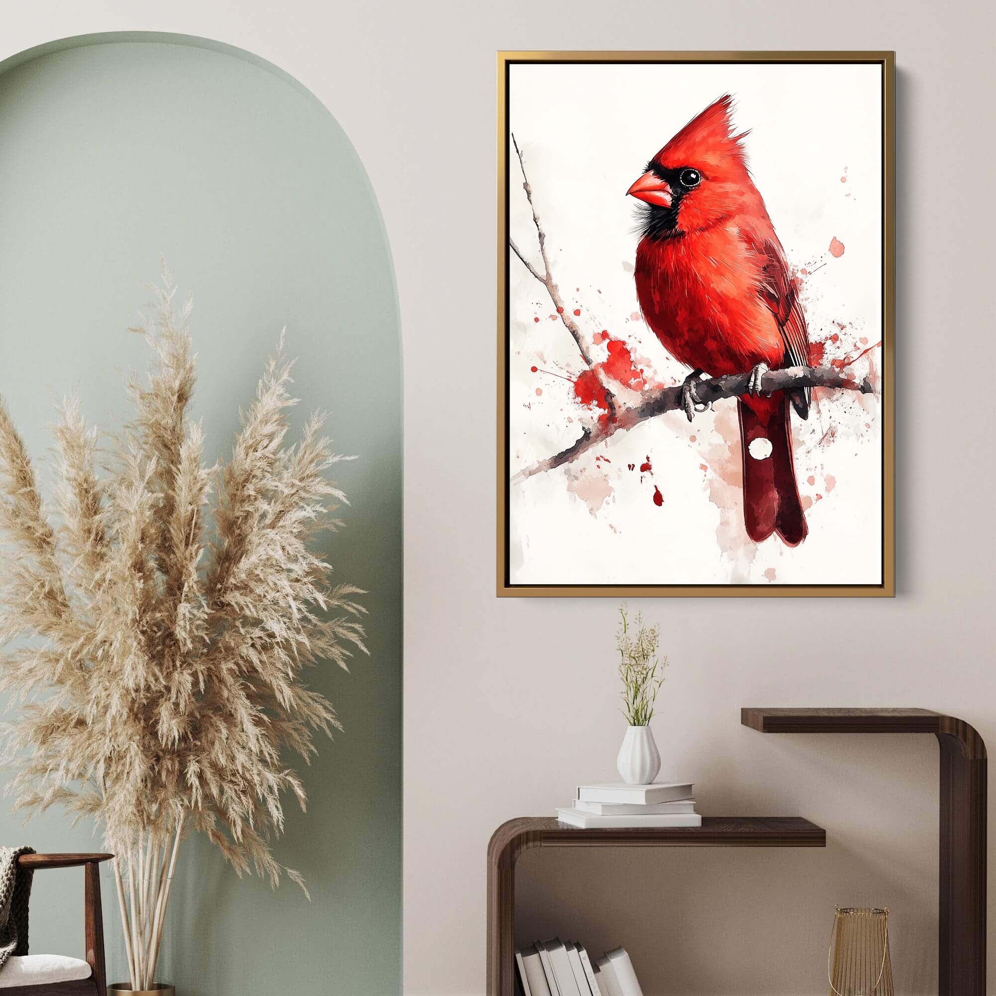 Red Branch Cardinal Canvas Print