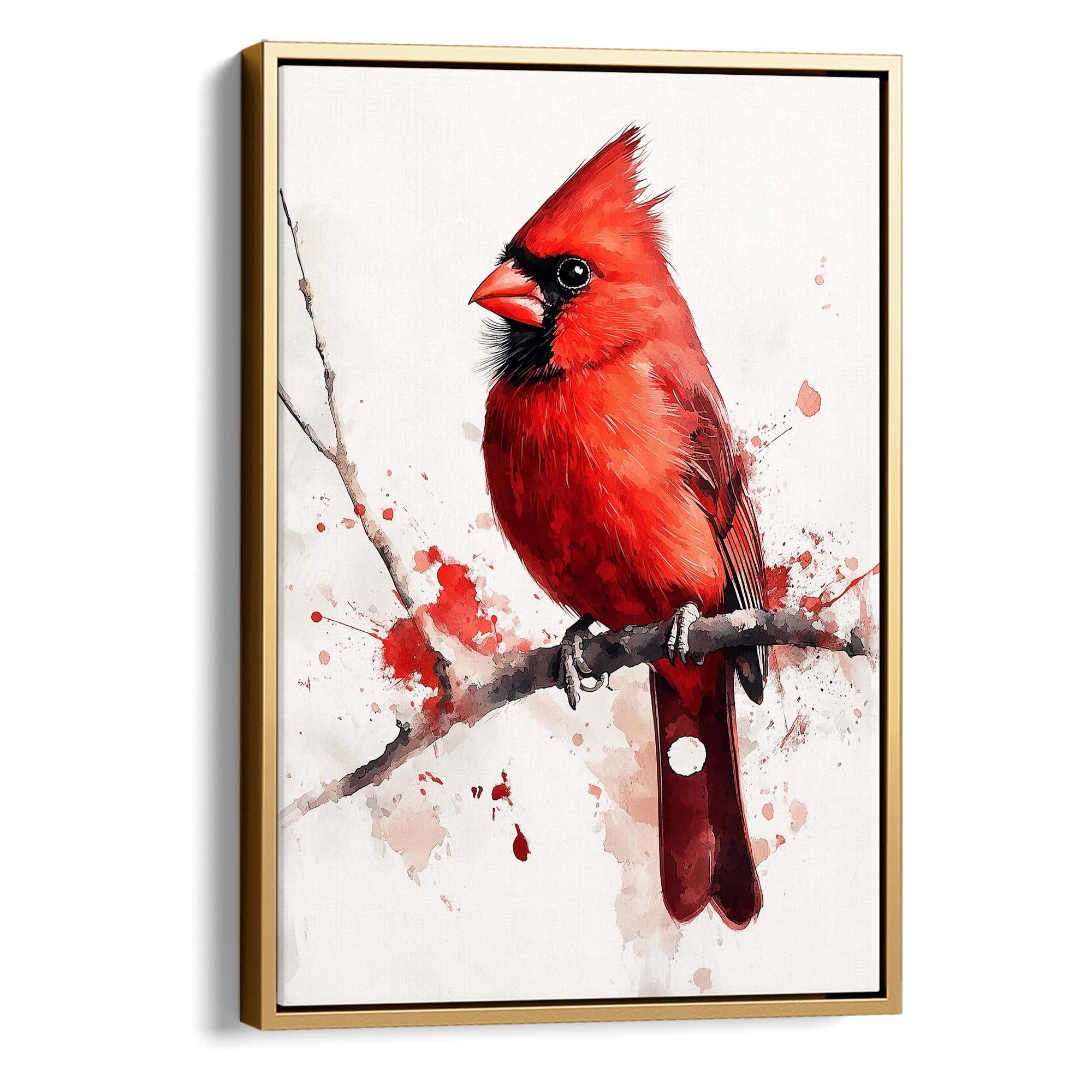 Red Branch Cardinal Canvas Print