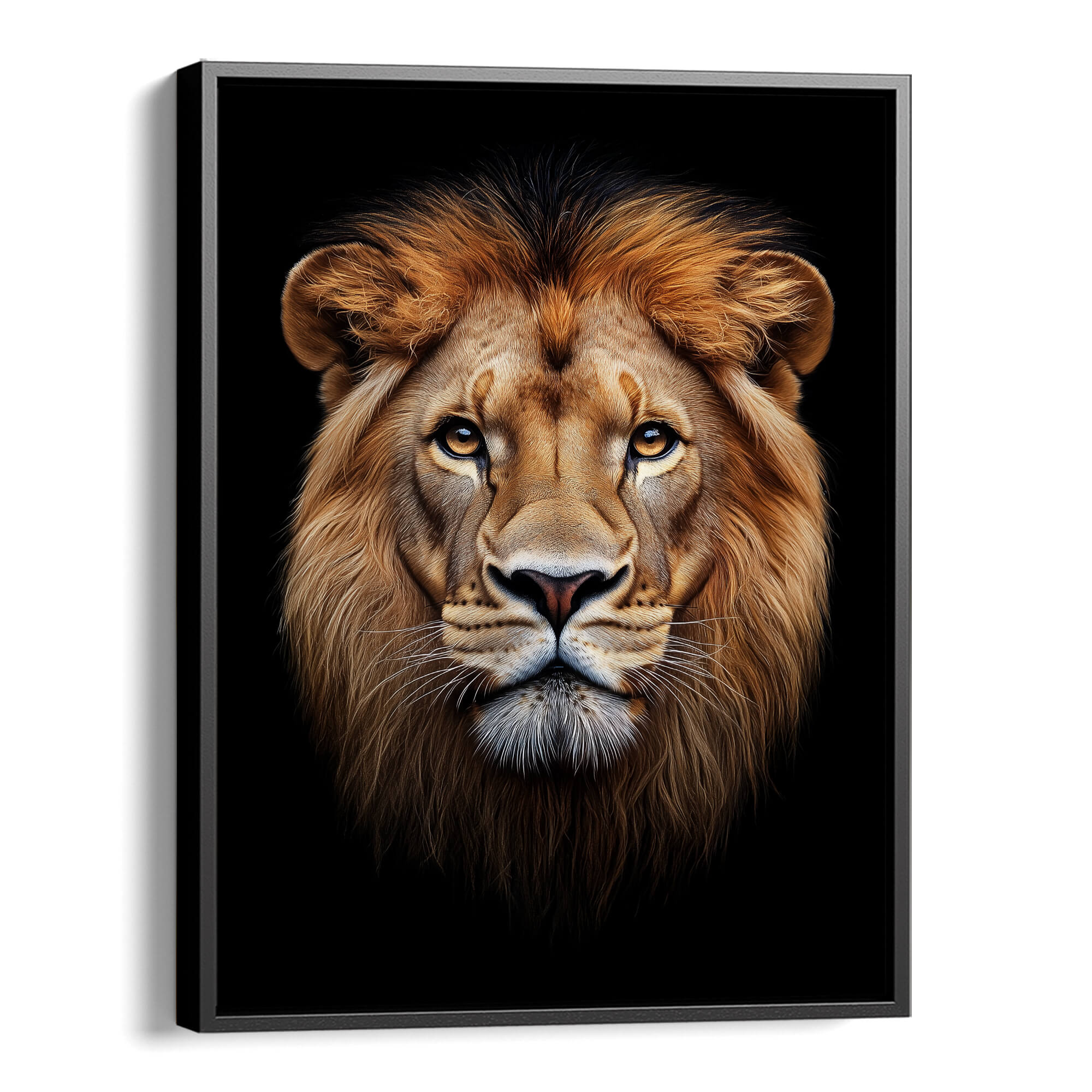 Regal Lion Face Canvas Print Canvas Art Wildfrog Art
