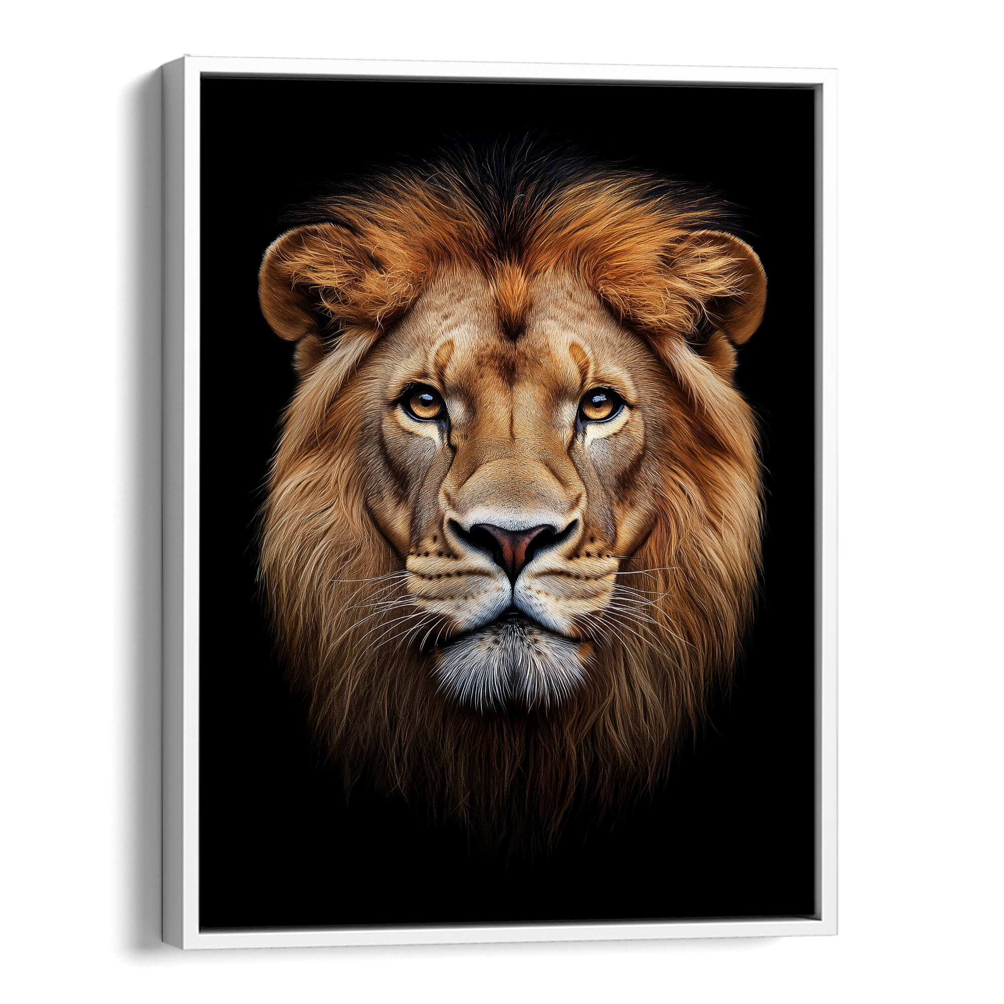 Regal Lion Face Canvas Print Canvas Art Wildfrog Art