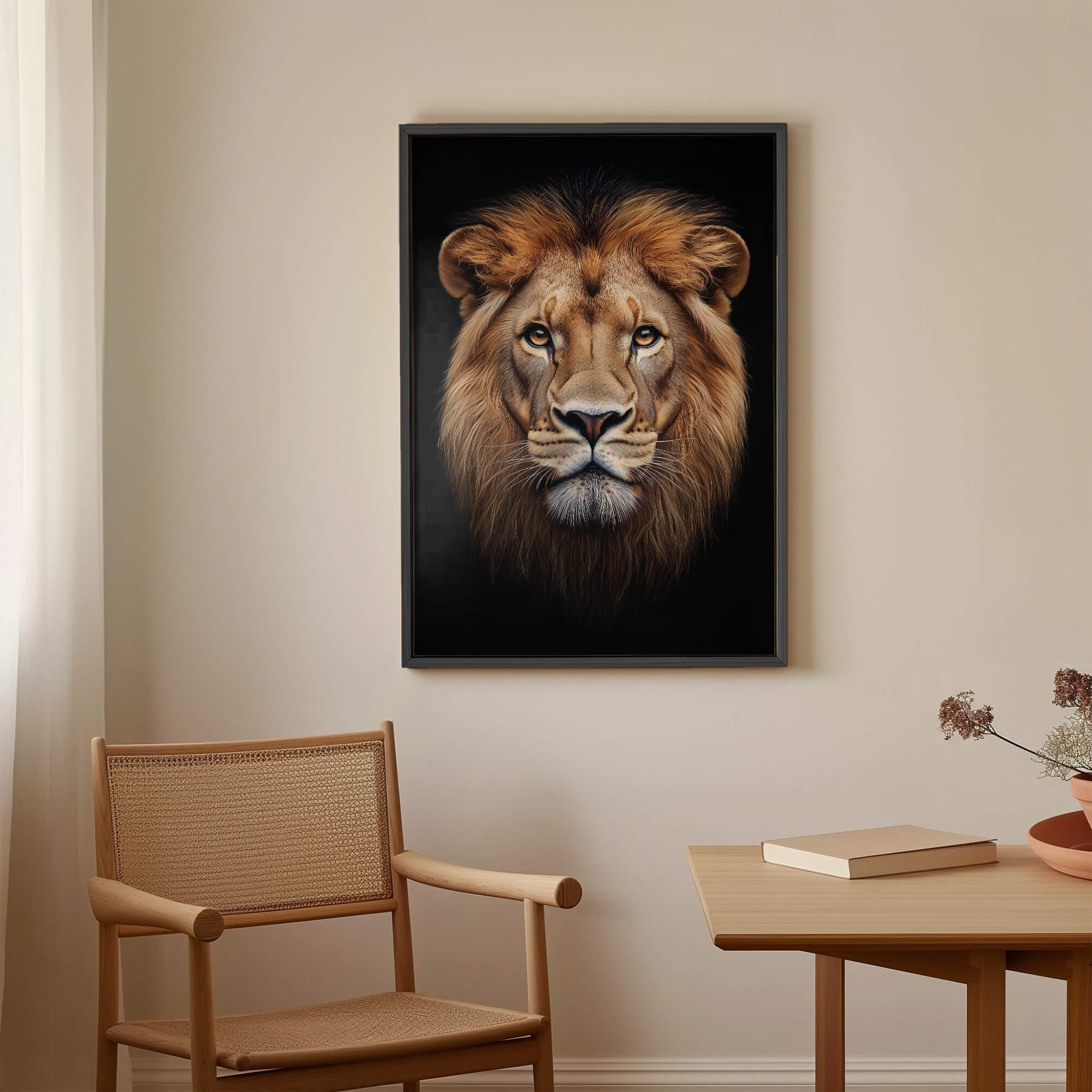 Regal Lion Face Canvas Print Canvas Art Wildfrog Art