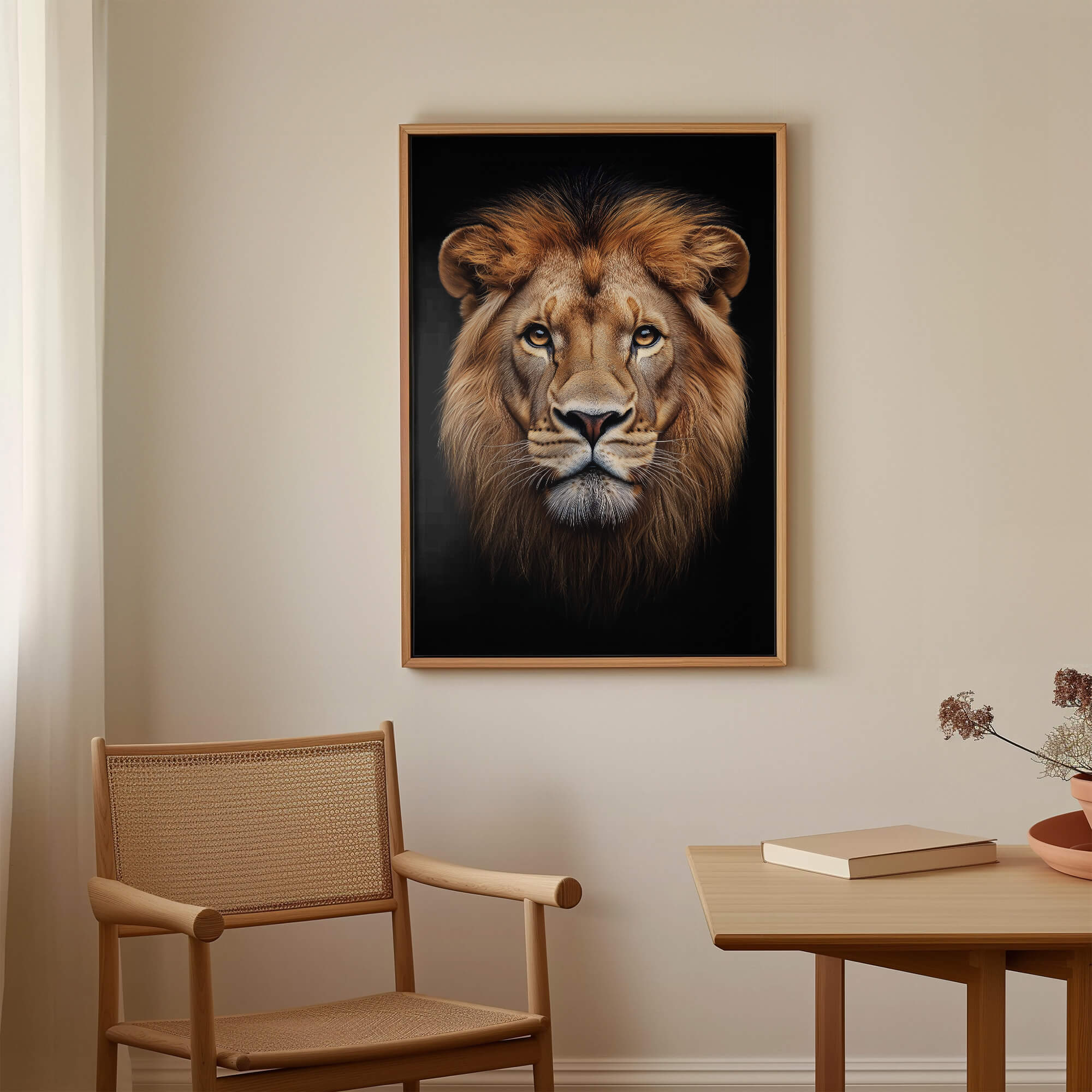 Regal Lion Face Canvas Print Canvas Art Wildfrog Art