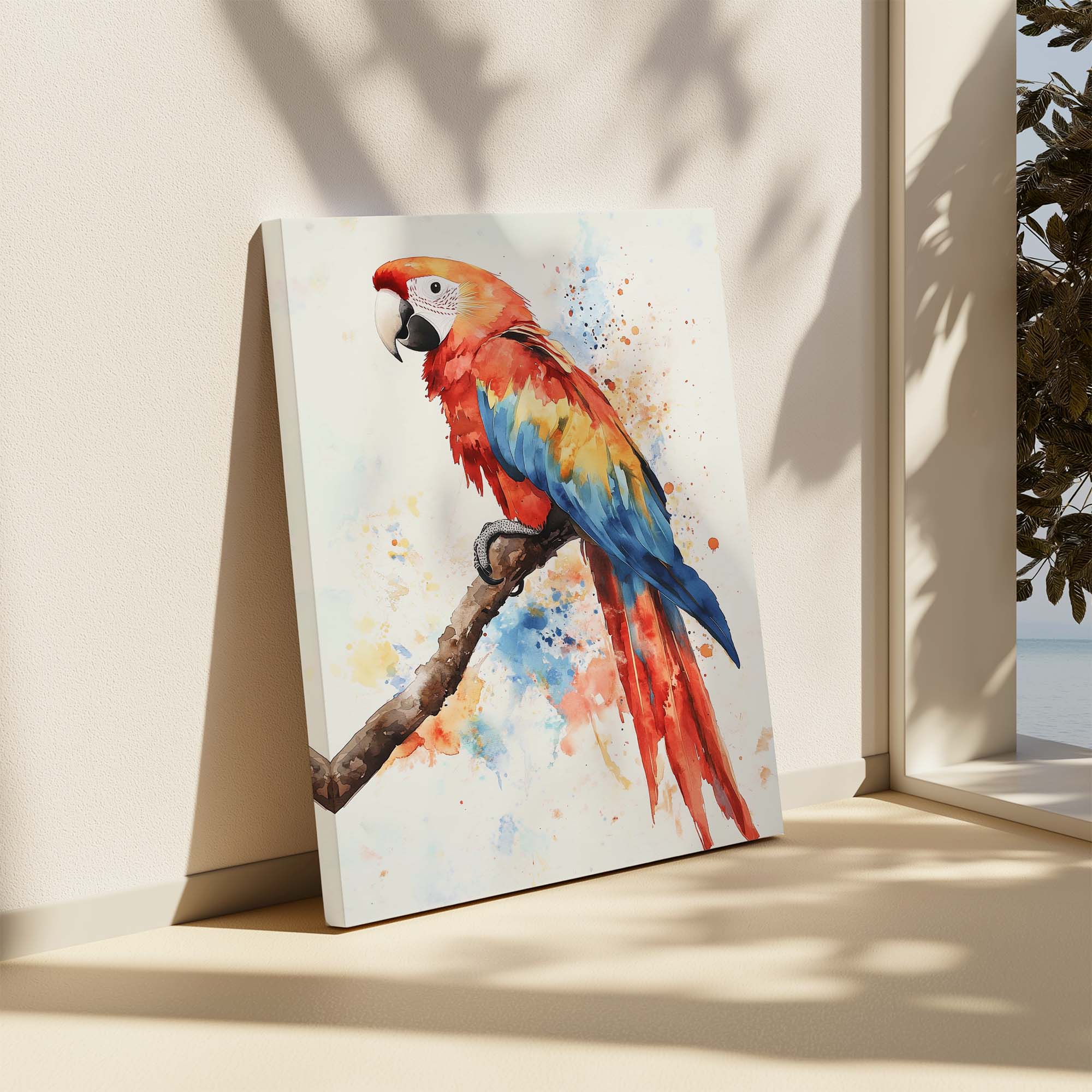 Scarlet Macaw No1 Canvas Print