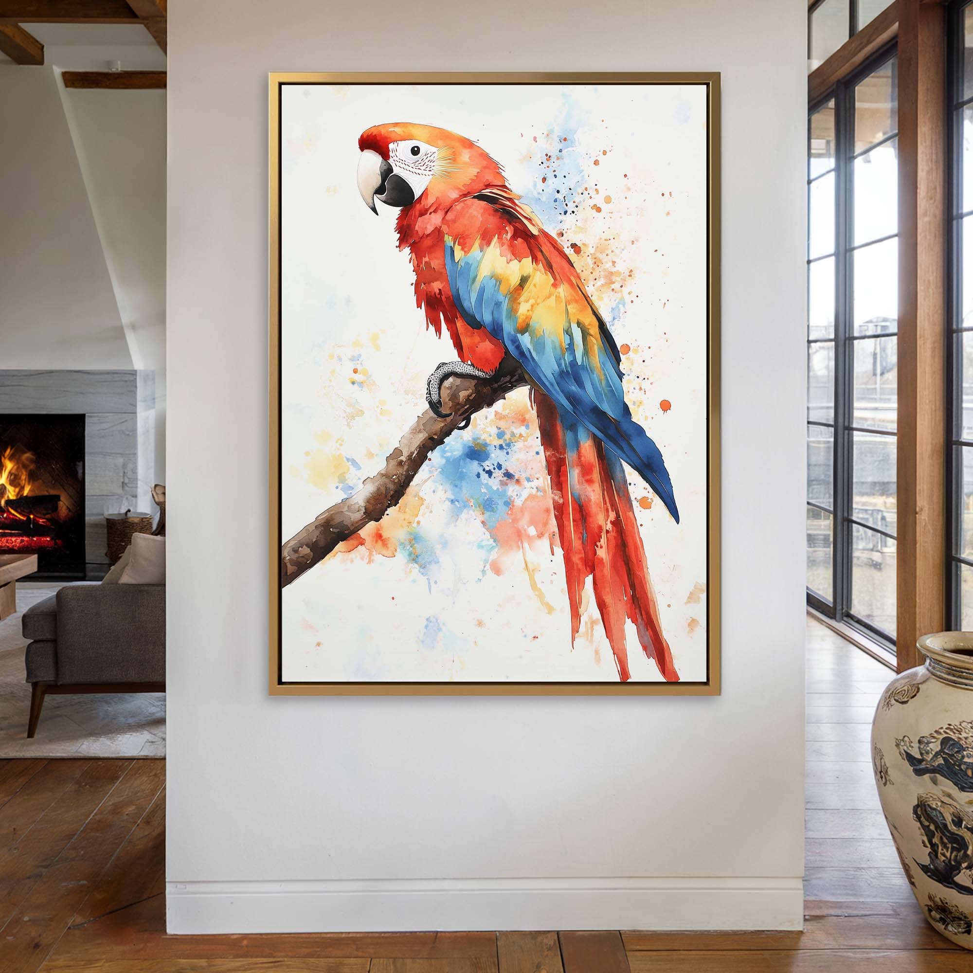 Scarlet Macaw No1 Canvas Print