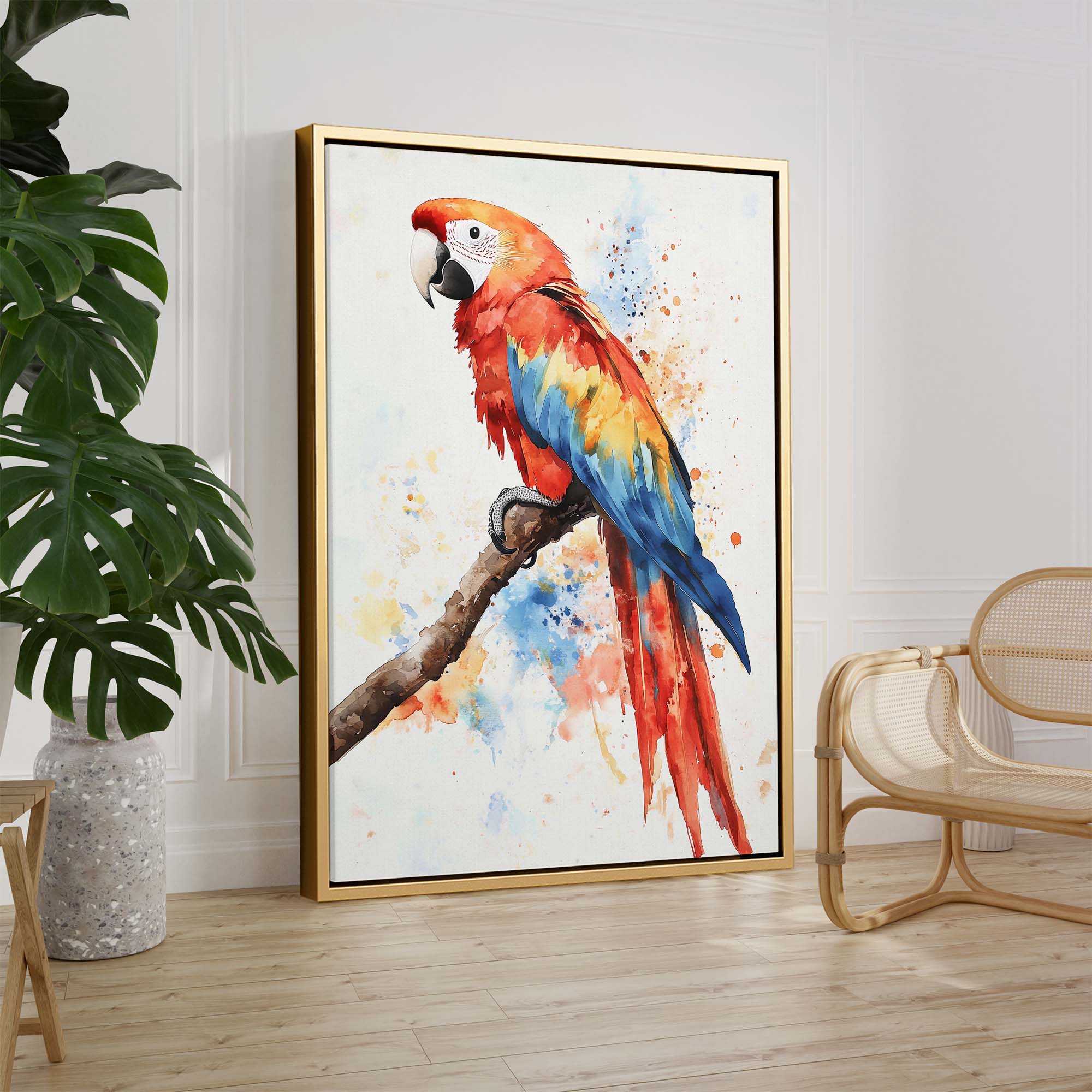 Scarlet Macaw No1 Canvas Print