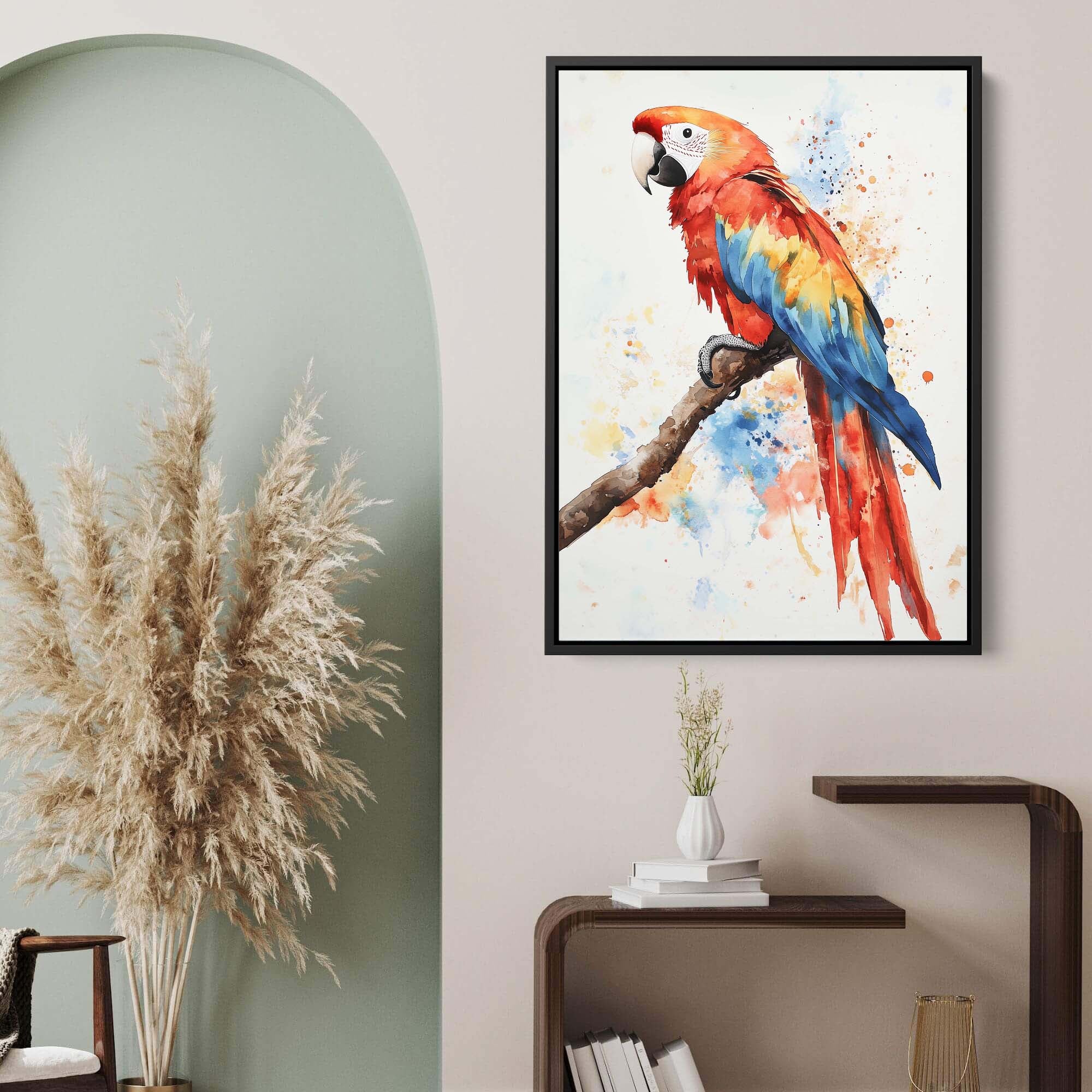 Scarlet Macaw No1 Canvas Print