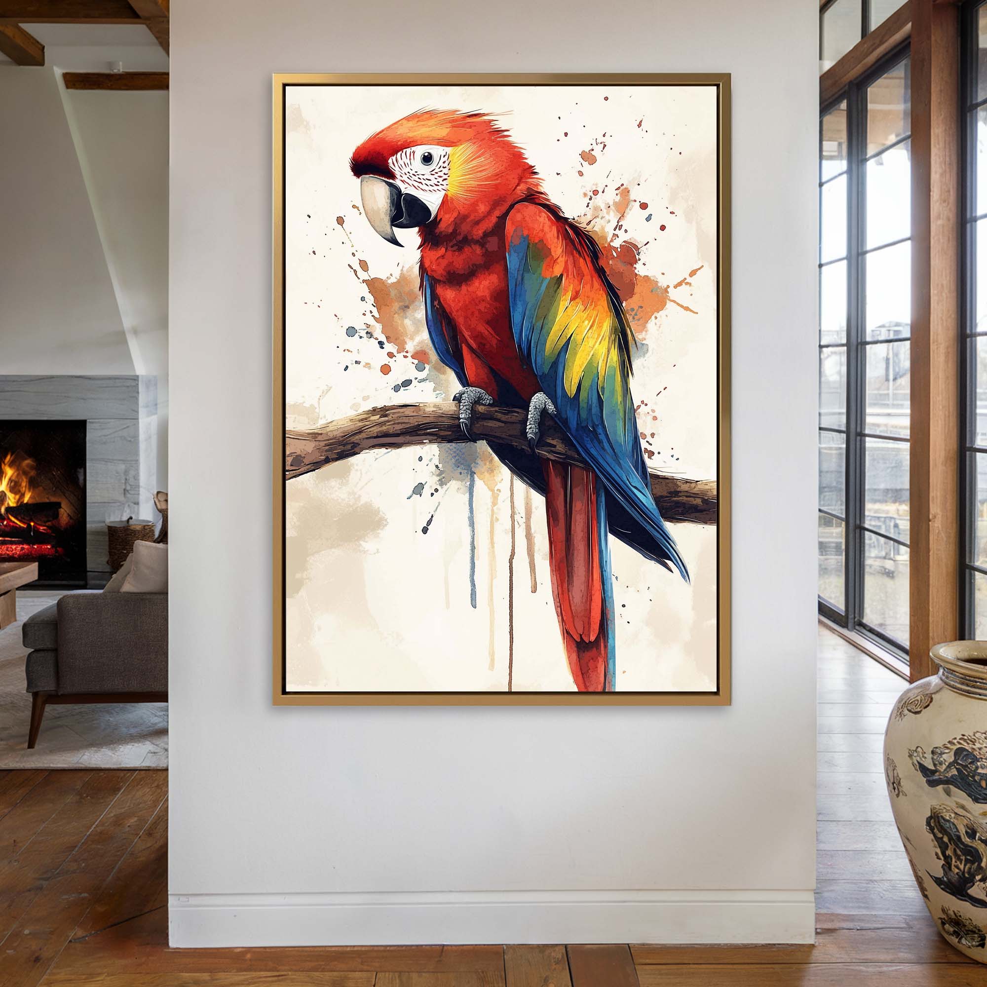 Scarlet Macaw No2 Canvas Print