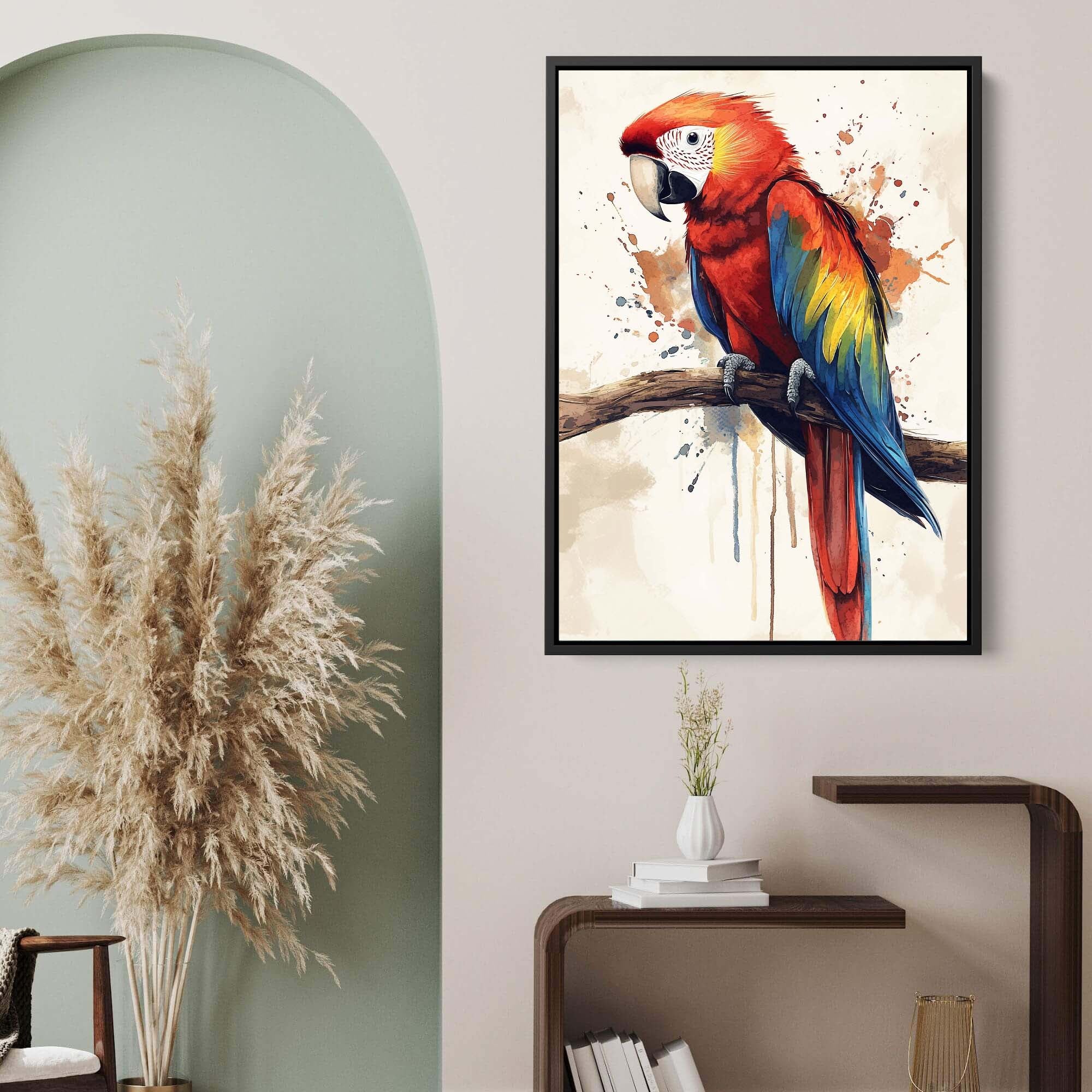 Scarlet Macaw No2 Canvas Print