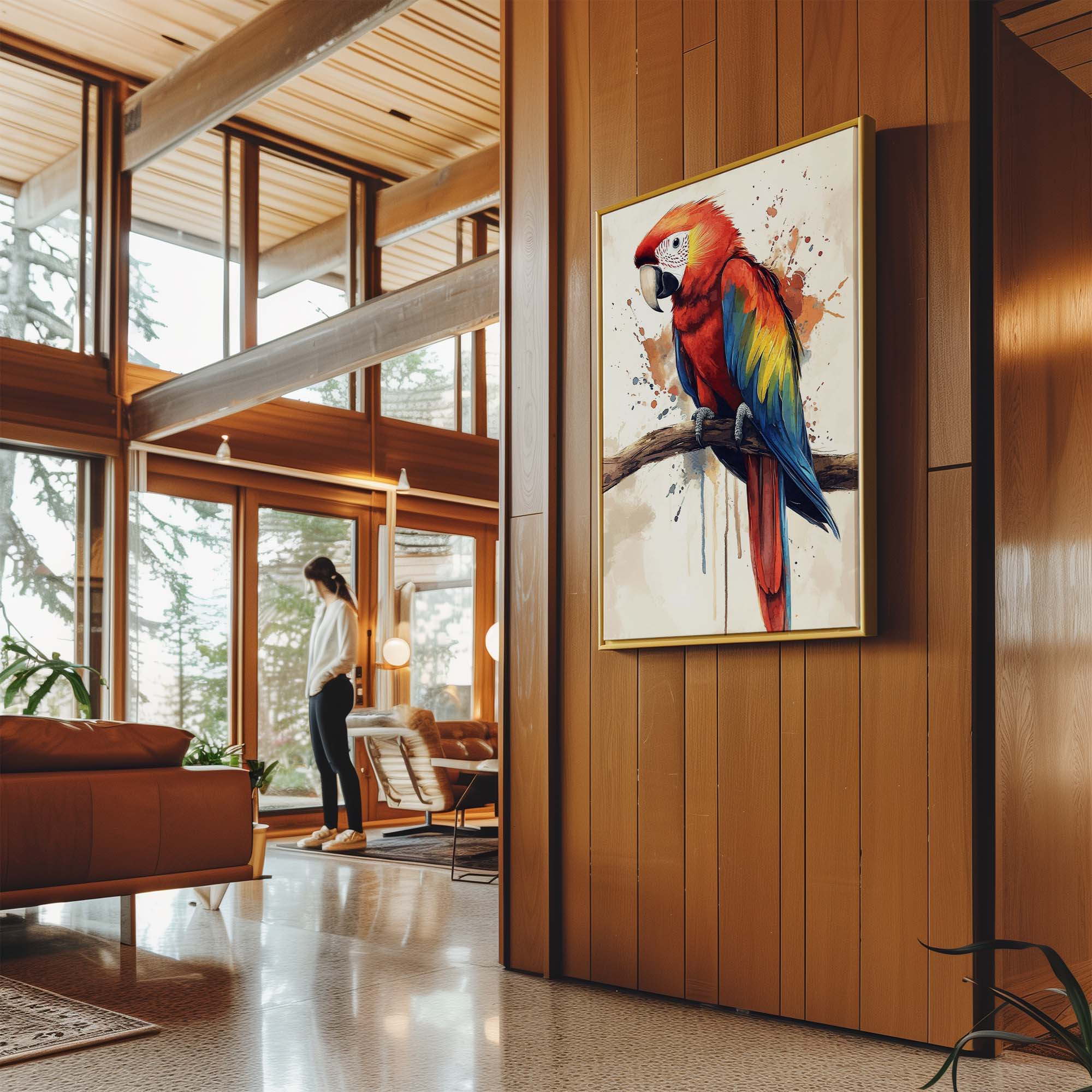 Scarlet Macaw No2 Canvas Print