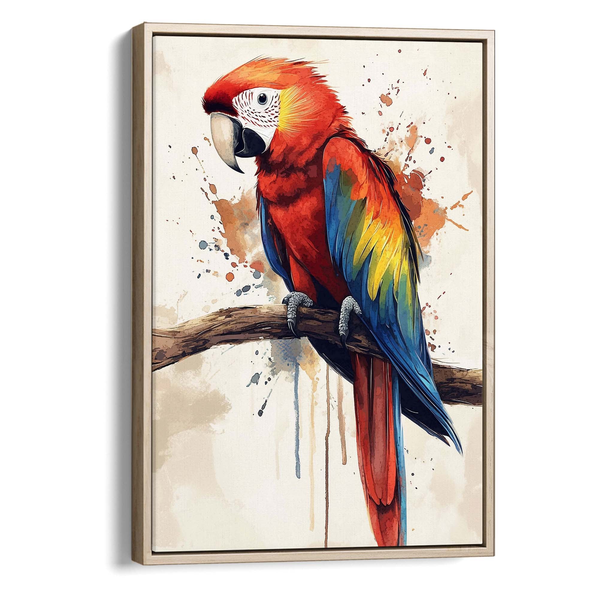 Scarlet Macaw No2 Canvas Print