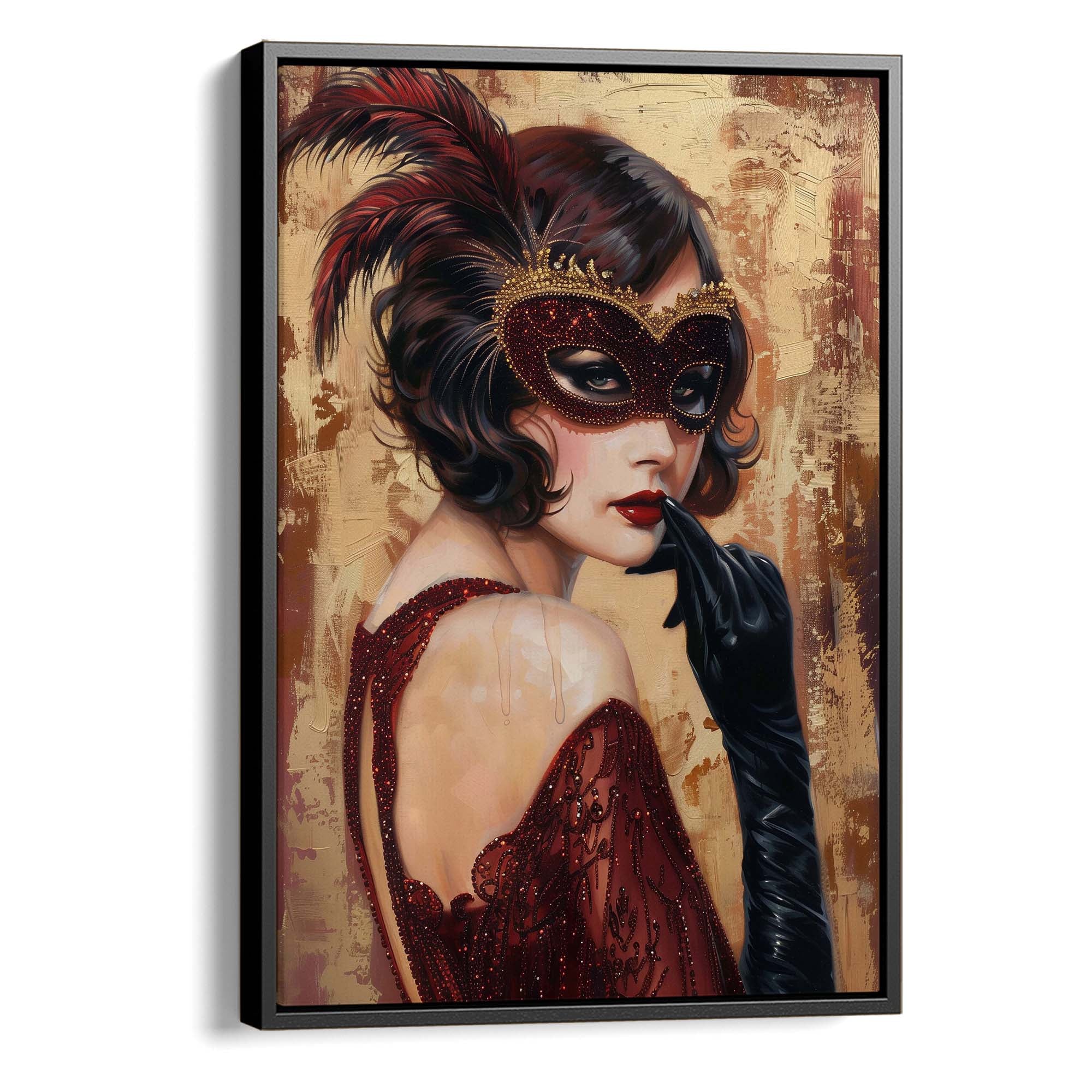Red Mask Canvas Print