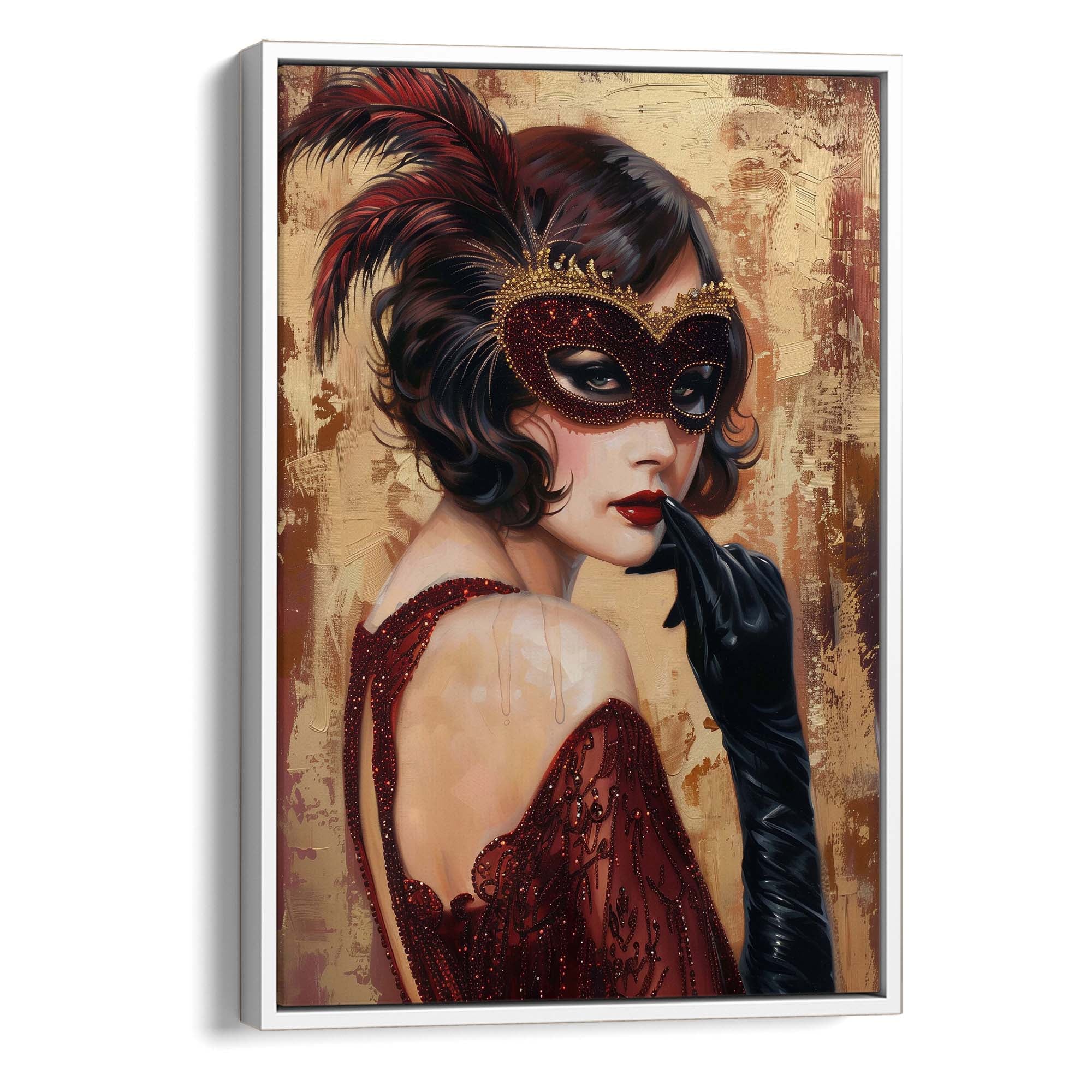Red Mask Canvas Print