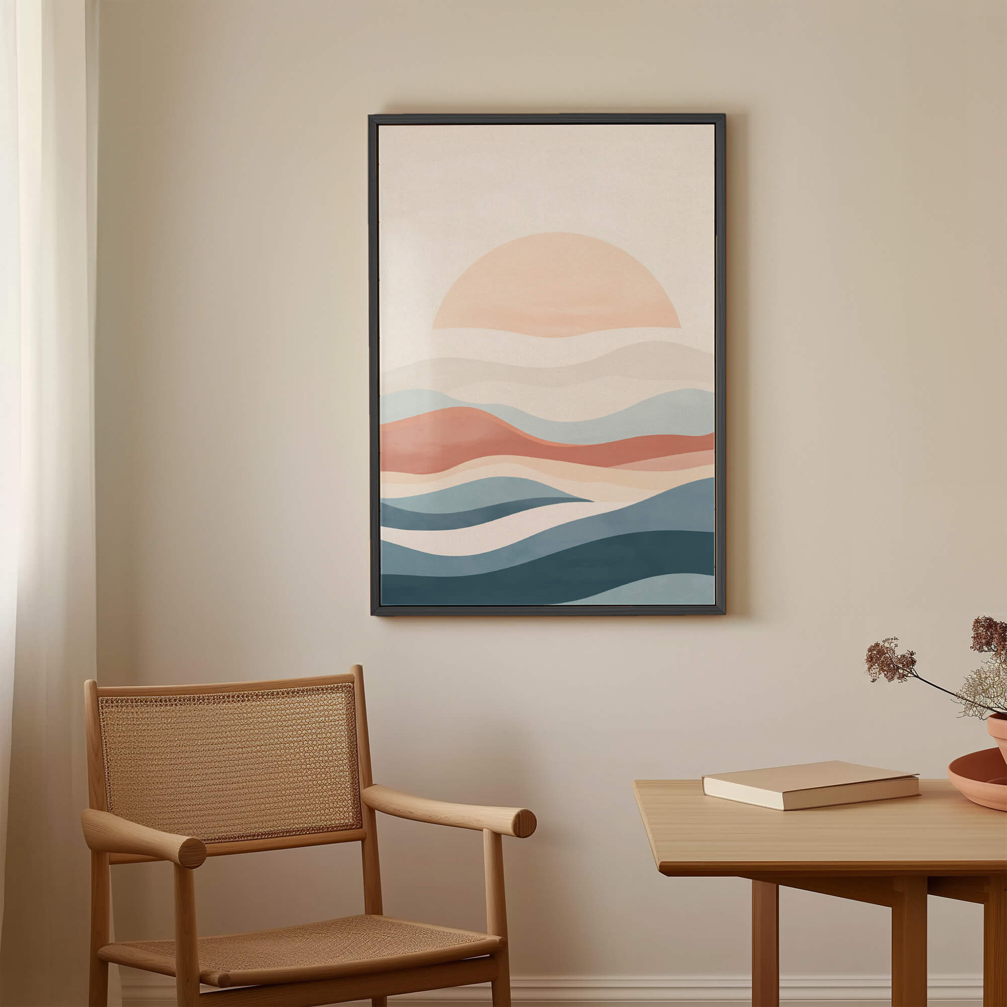 Sunset Over Coastal Dunes Canvas Print Canvas Art Wildfrog Art