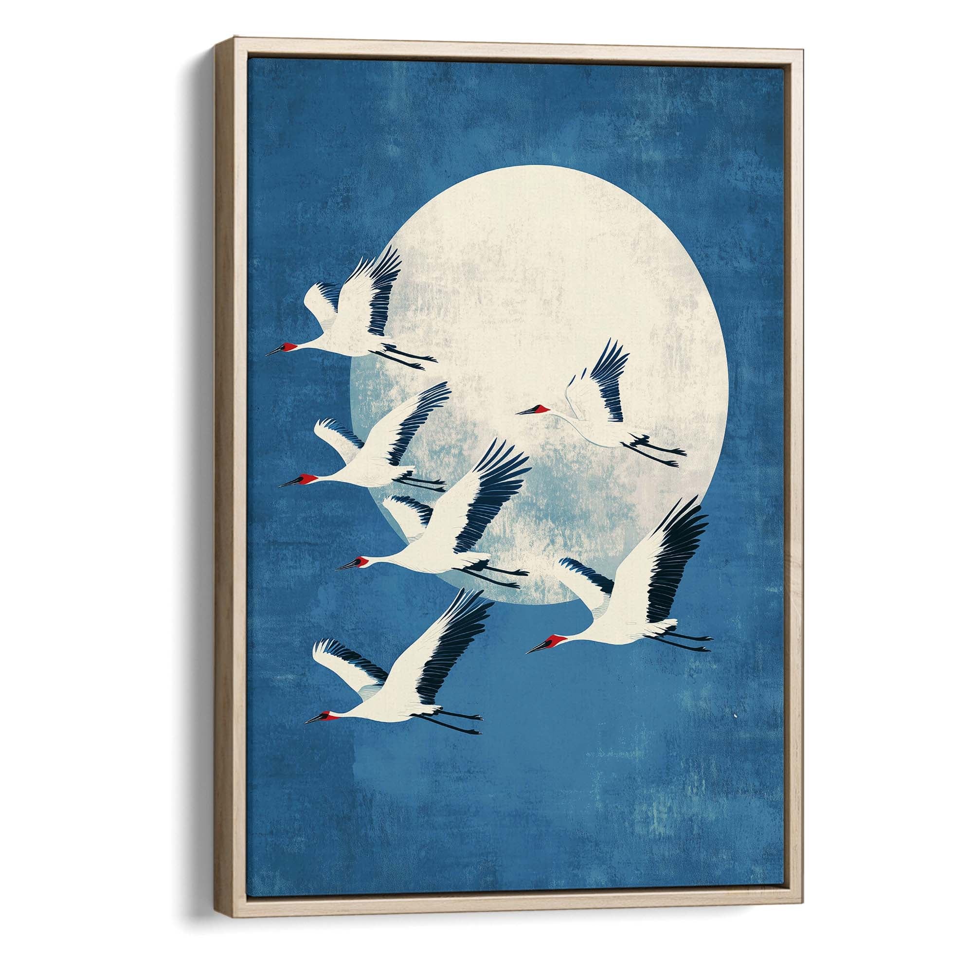 Twilight Cranes Canvas Print
