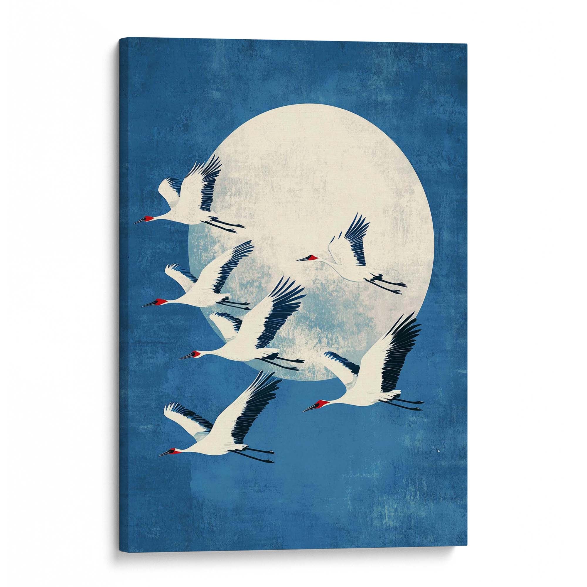 Twilight Cranes Canvas Print