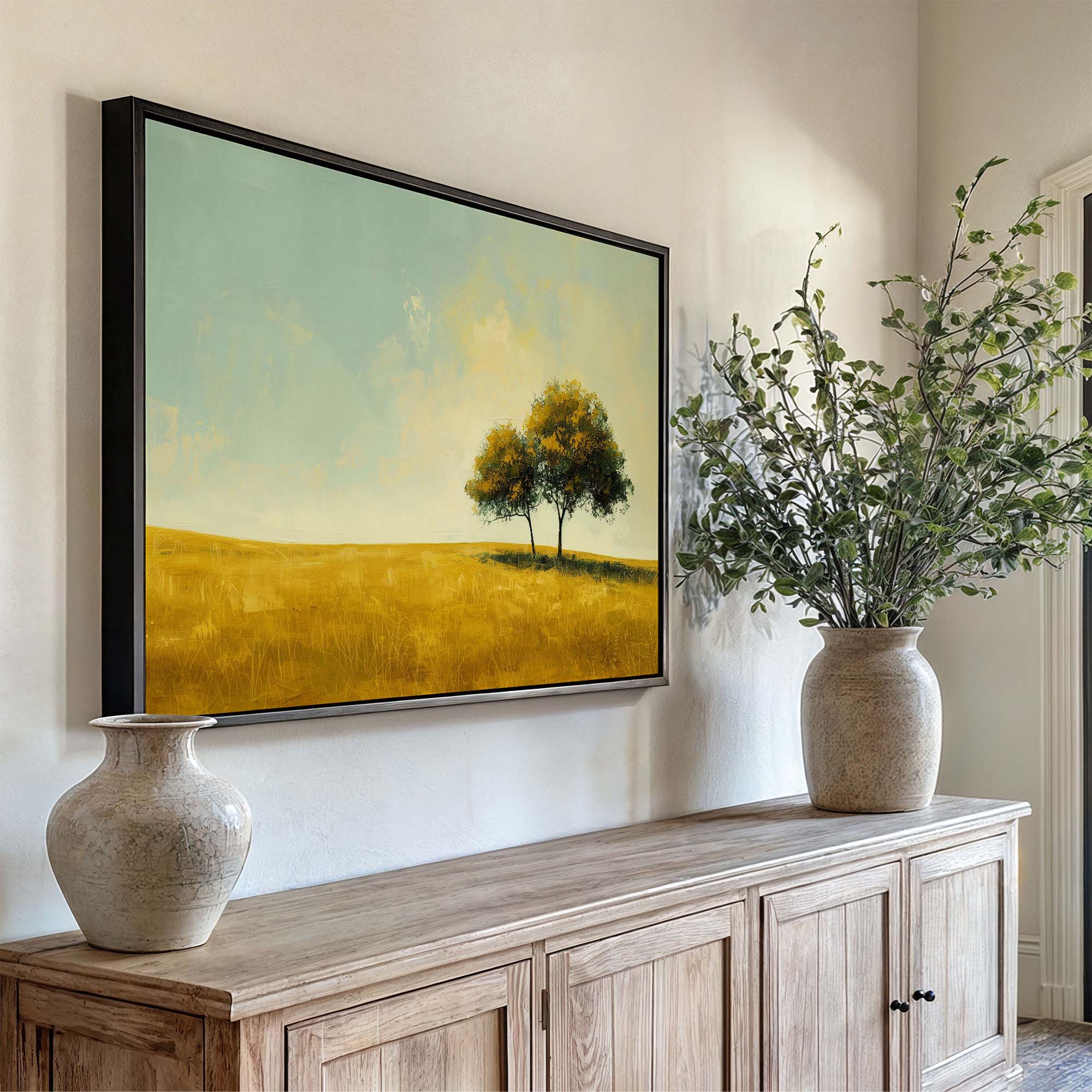 Twin Autumns Canvas Print