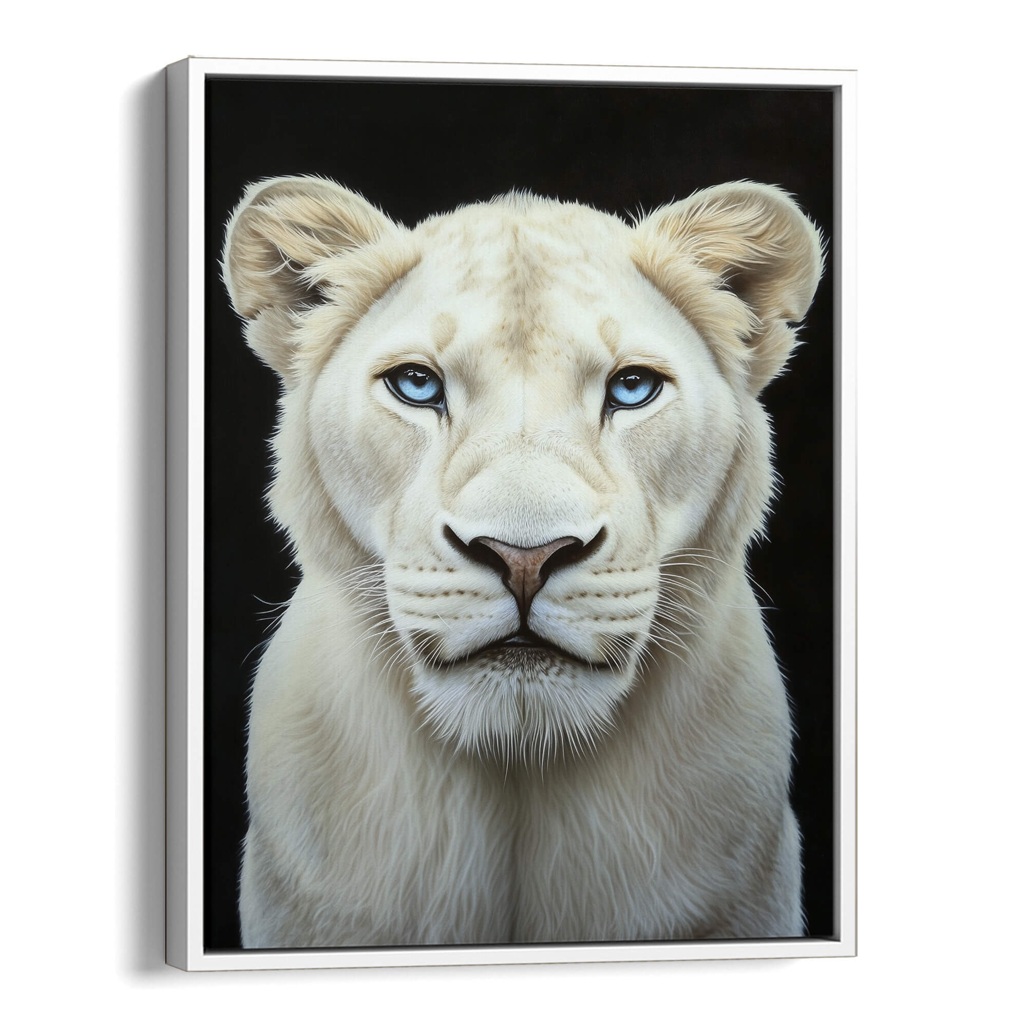 White Lioness Canvas Print Canvas Art Wildfrog Art
